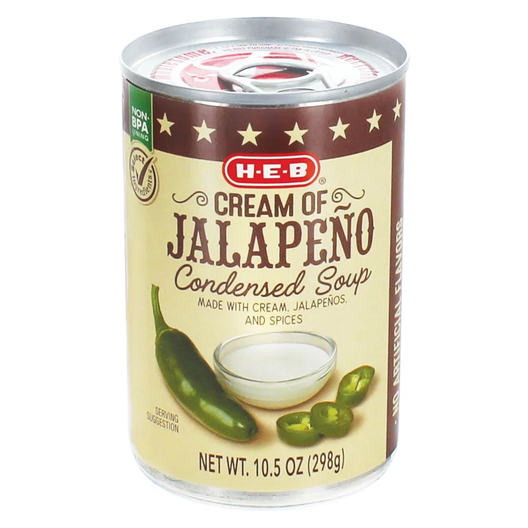 HEB Select Ingredients Cream of Jalapeno Condensed Soup Shop Soups
