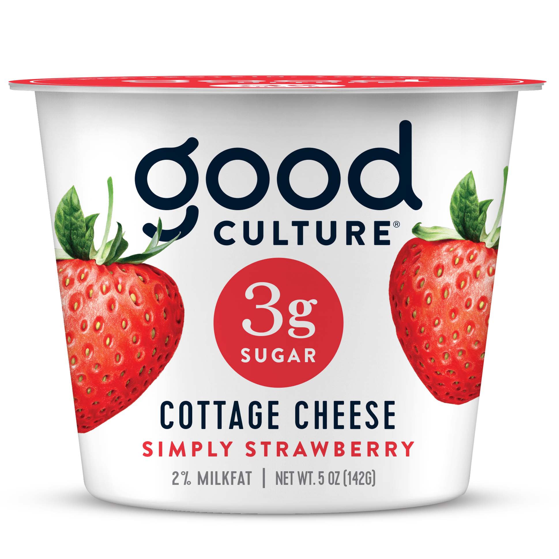 Good Culture 3G Sugar Strawberry Cottage Cheese Shop Cottage Cheese at HEB
