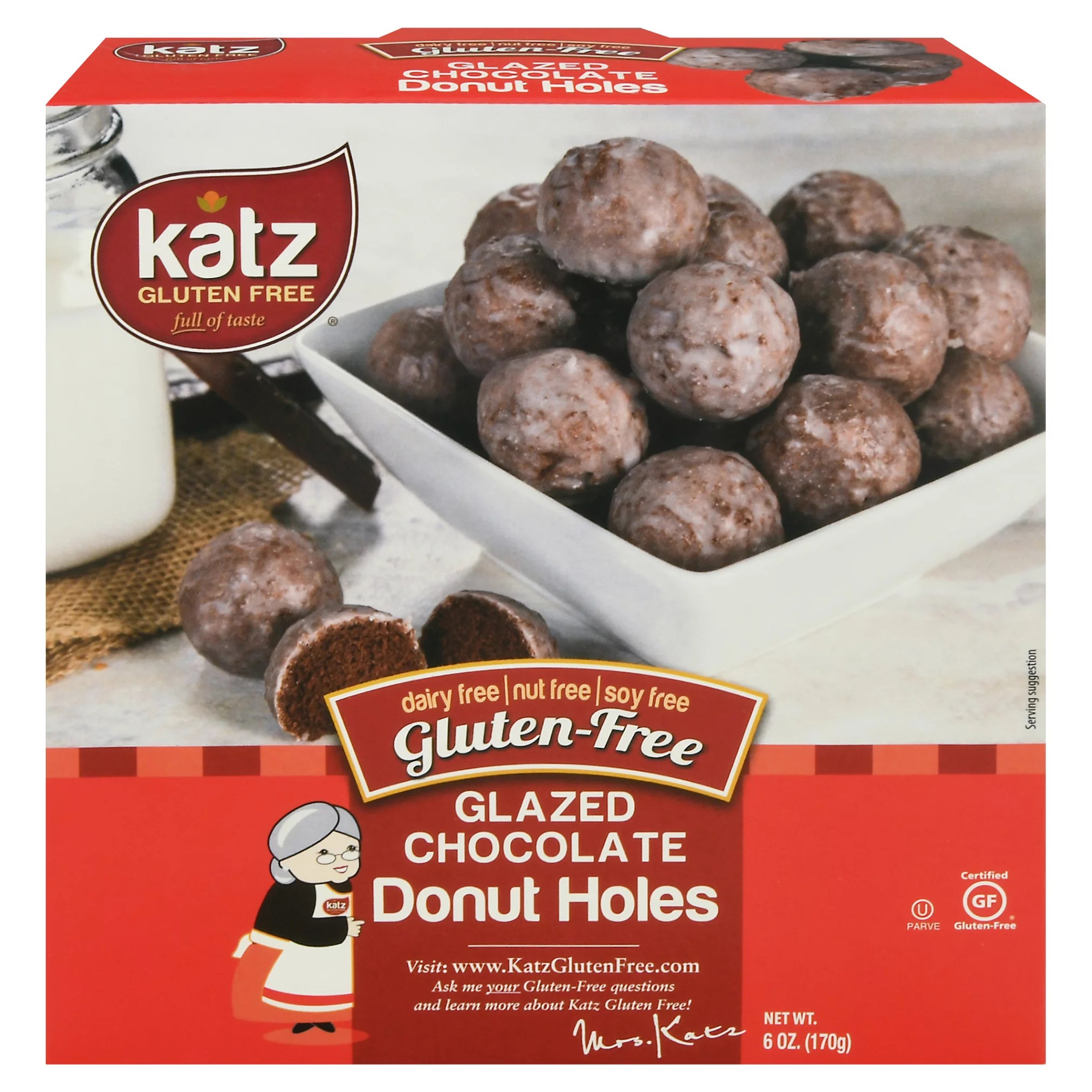 Katz Gluten Free Chocolate Glazed Donut Holes Shop Desserts
