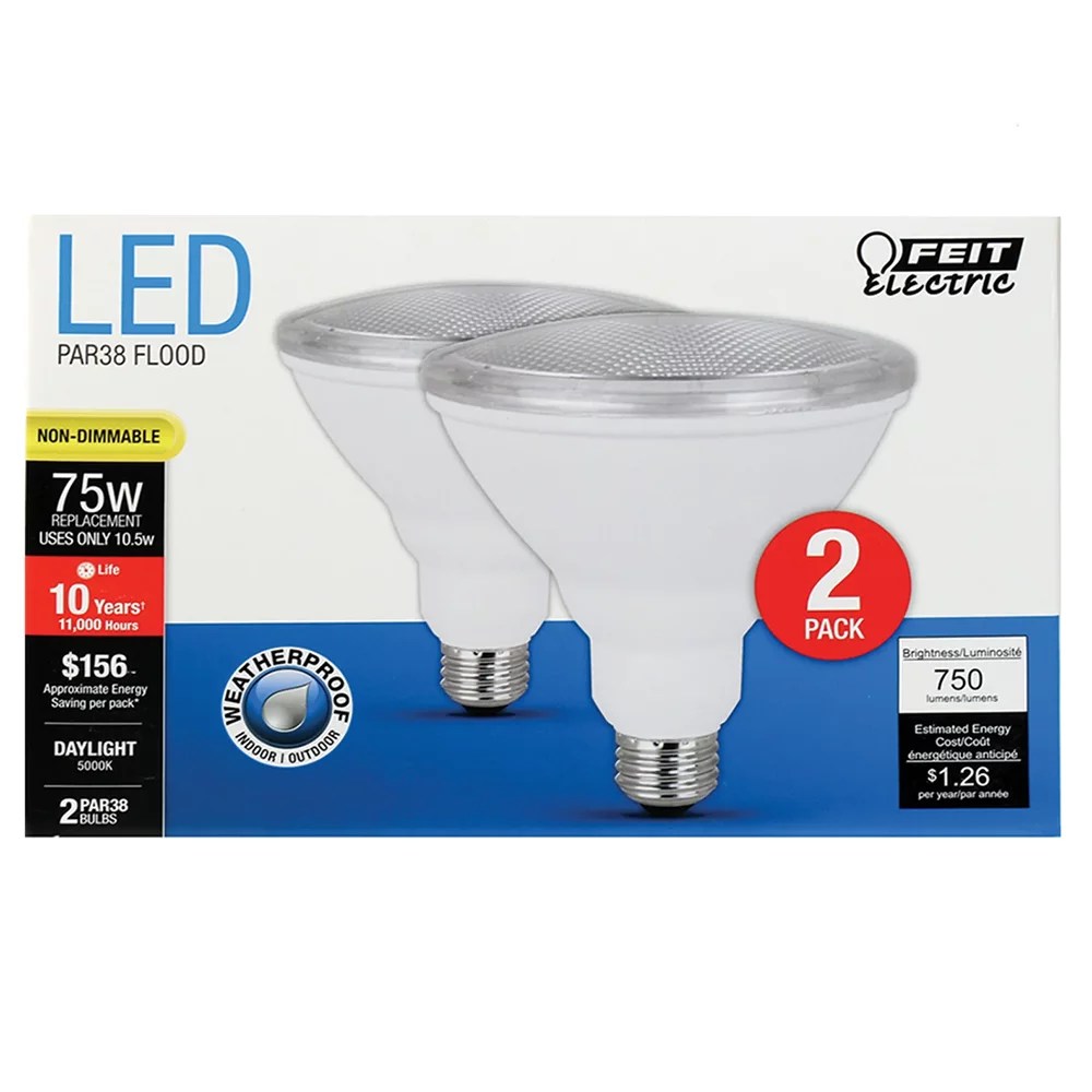 Home Feit Electric PAR38 Flood Dimmable 18w/75w 885 Lumens BPCE18PAR38