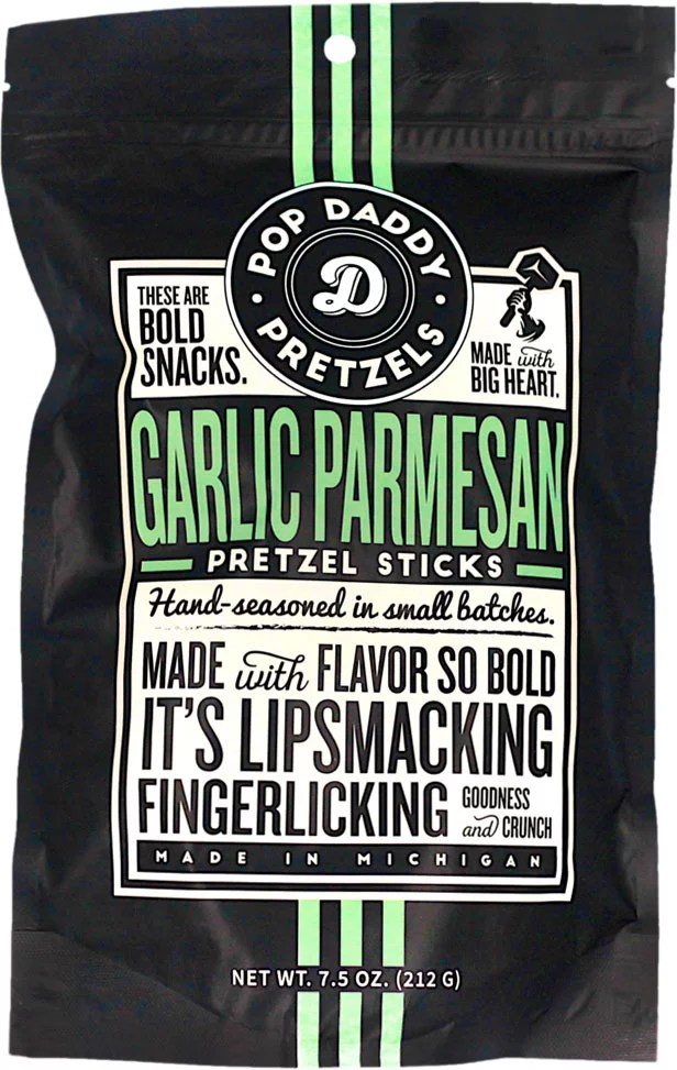 Pop Daddy Pretzels Garlic Parmesan Pretzel Stick Shop Chips at HEB