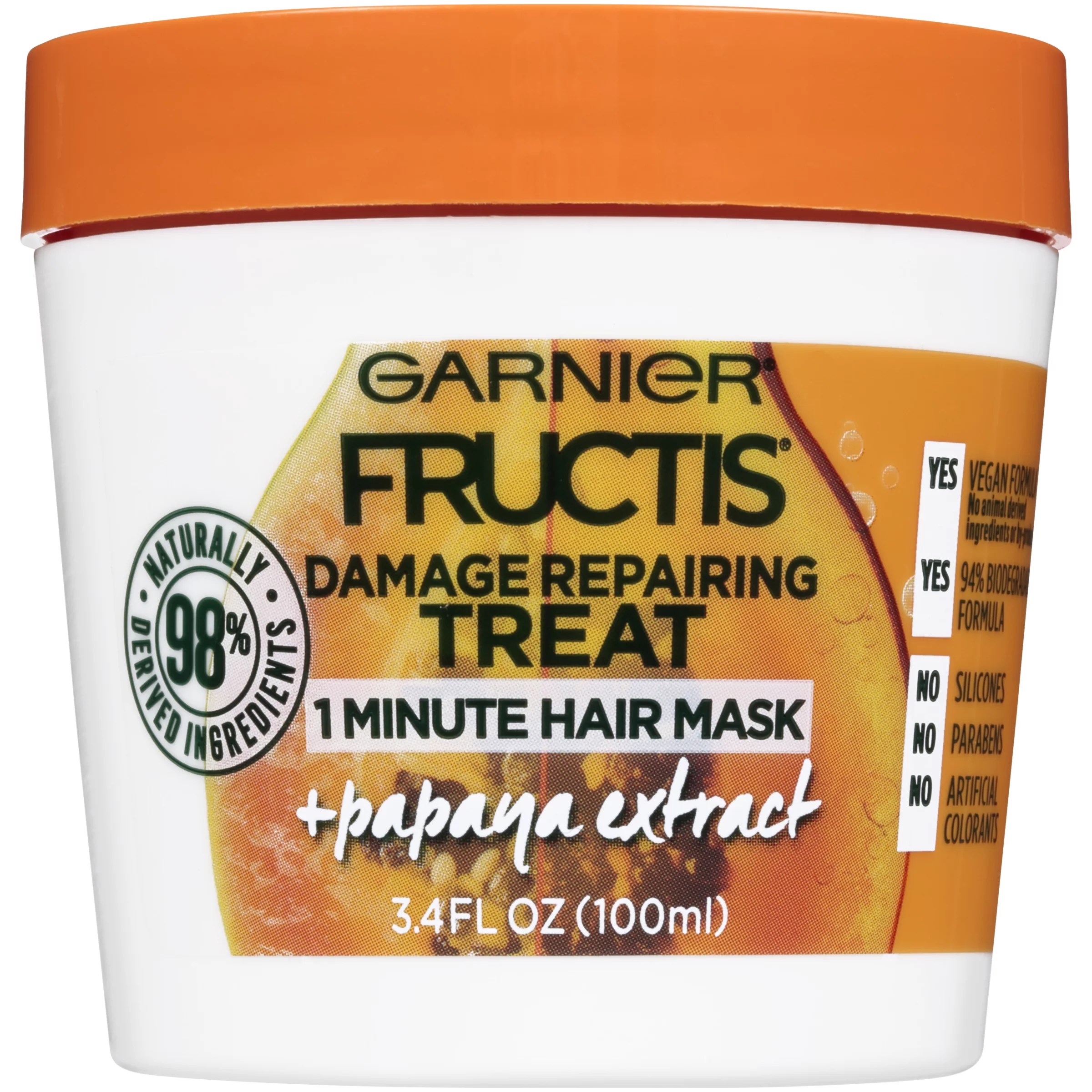 Garnier Fructis Damage Repairing Treat 1 Minute Hair Mask with Papaya