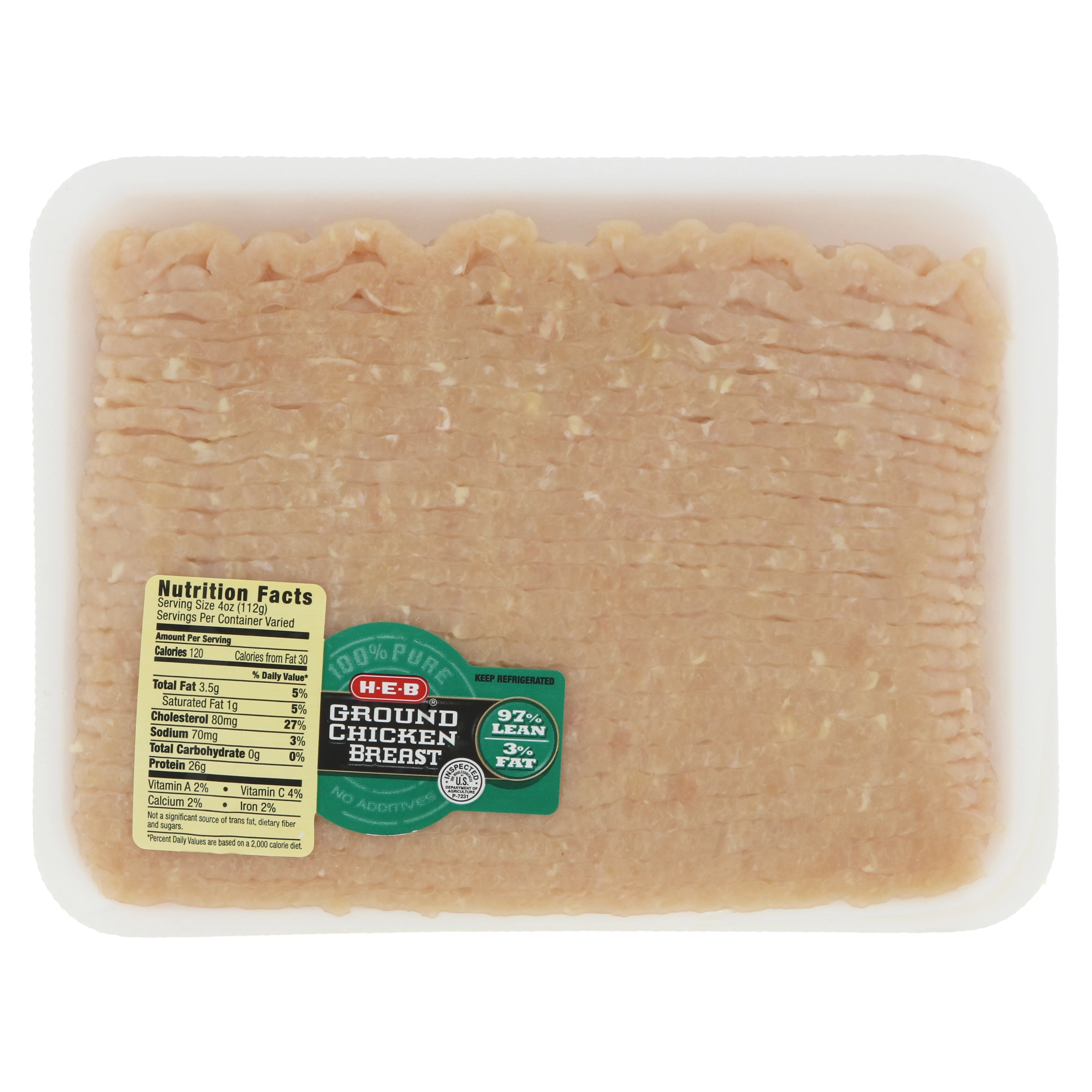 HEB Ground Chicken Breast 97 Lean Value Pack Shop Chicken at HEB