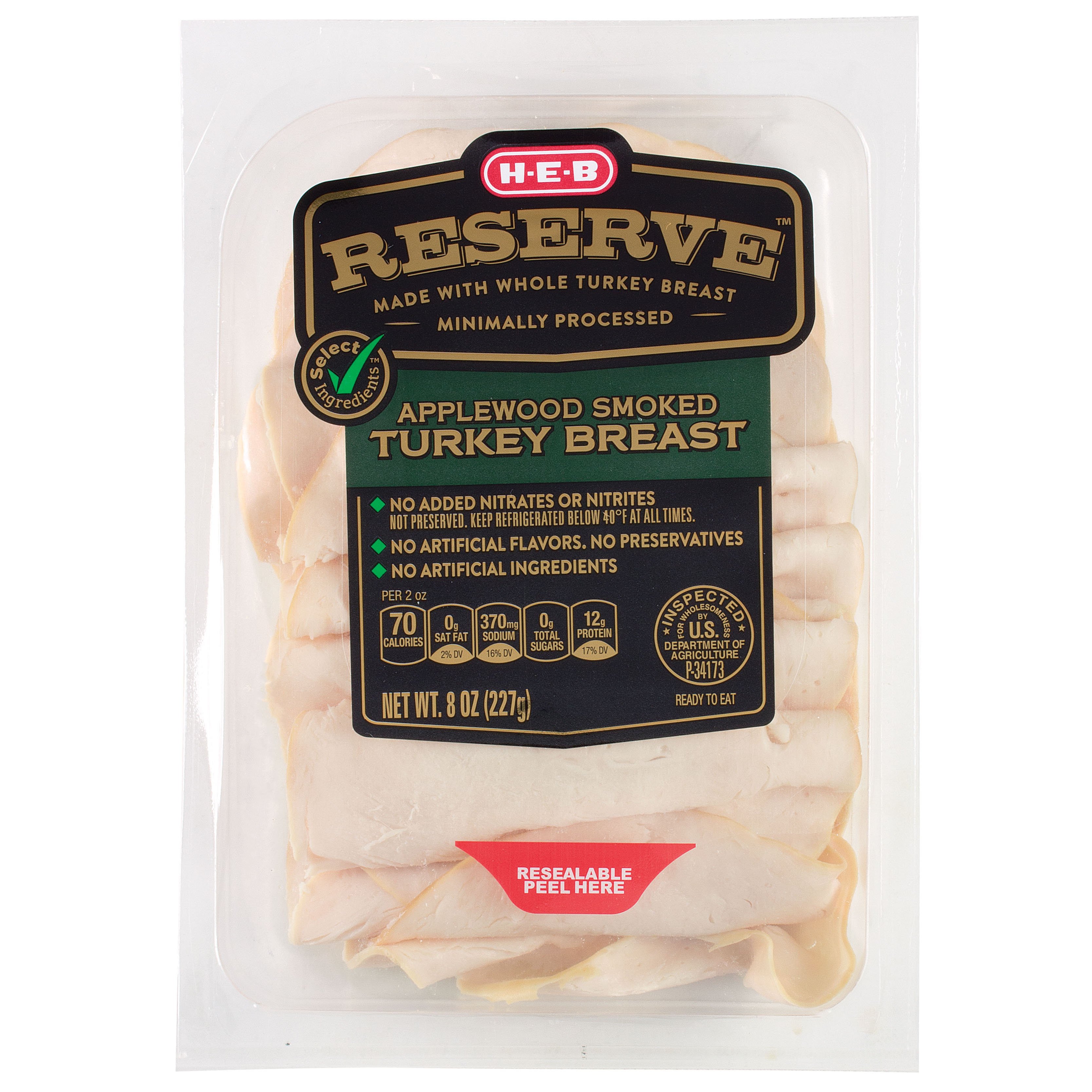 HEB Select Ingredients Reserve Applewood Smoked Turkey Breast Shop