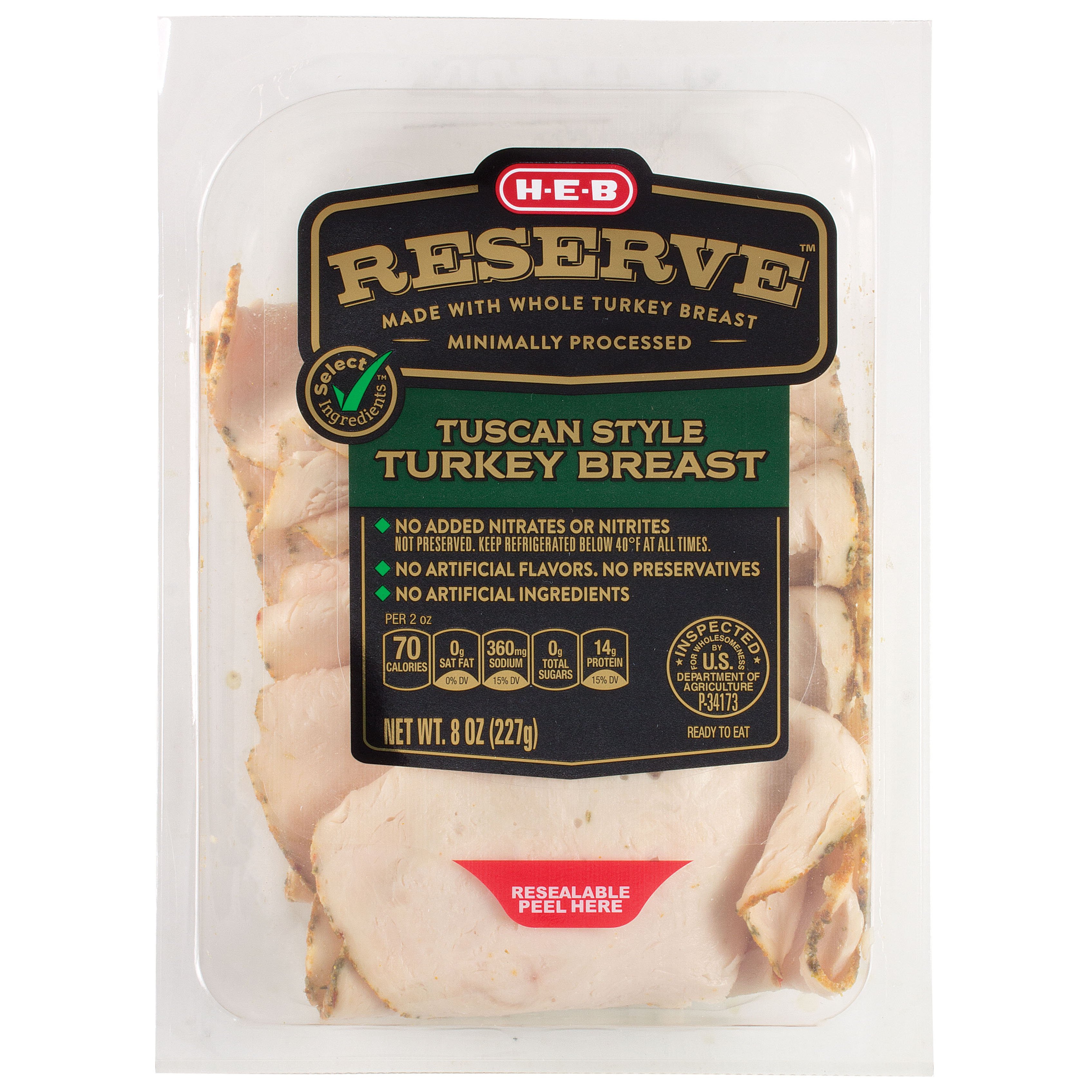 HEB Select Ingredients Reserve Tuscan Style Turkey Breast Shop Meat