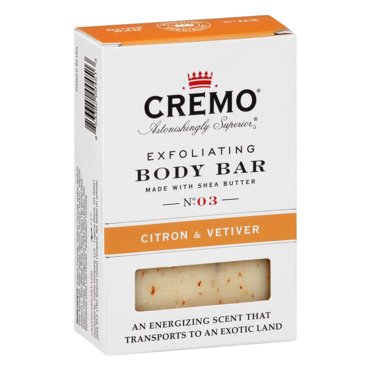 Cremo Cream Citron & Oak Exfoliating Body Bar Shop Hand & Bar Soap at
