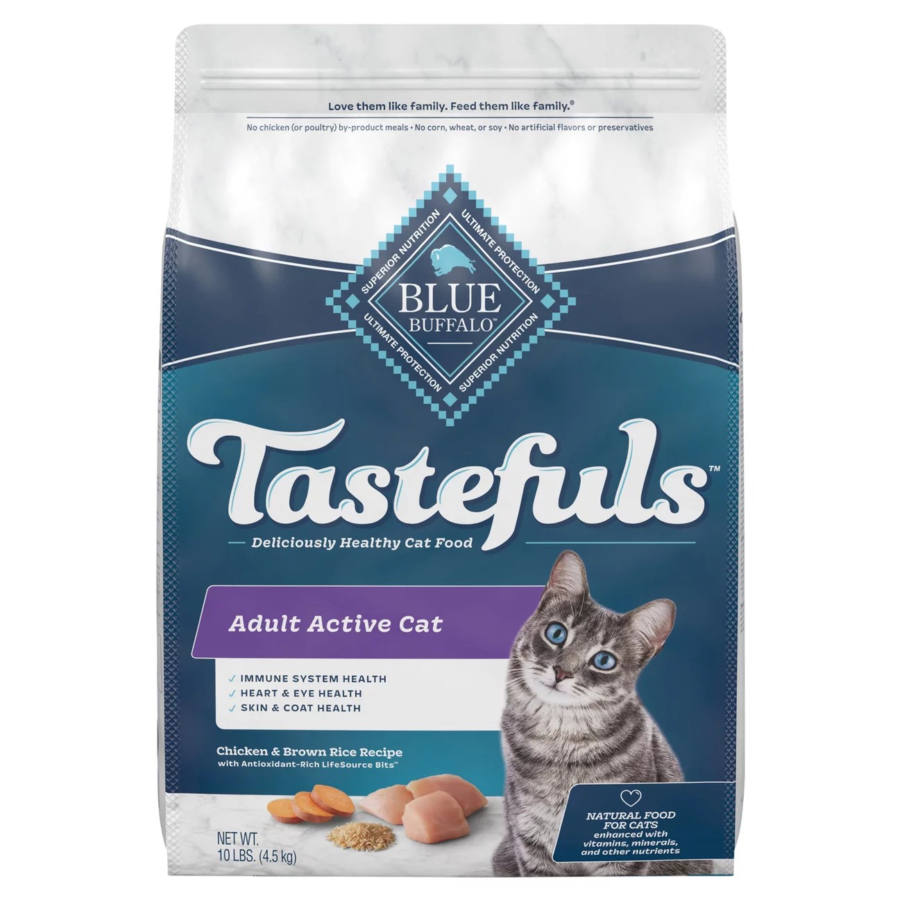 Blue Buffalo Tastefuls Active Natural Adult Dry Cat Food Chicken