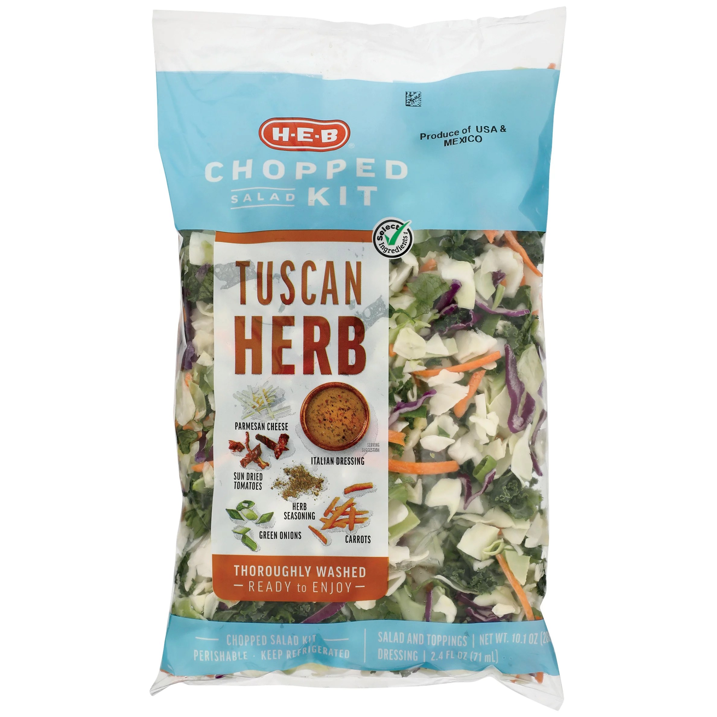 HEB Select Ingredients Tuscan Herb Chopped Salad Kit Shop Salads at