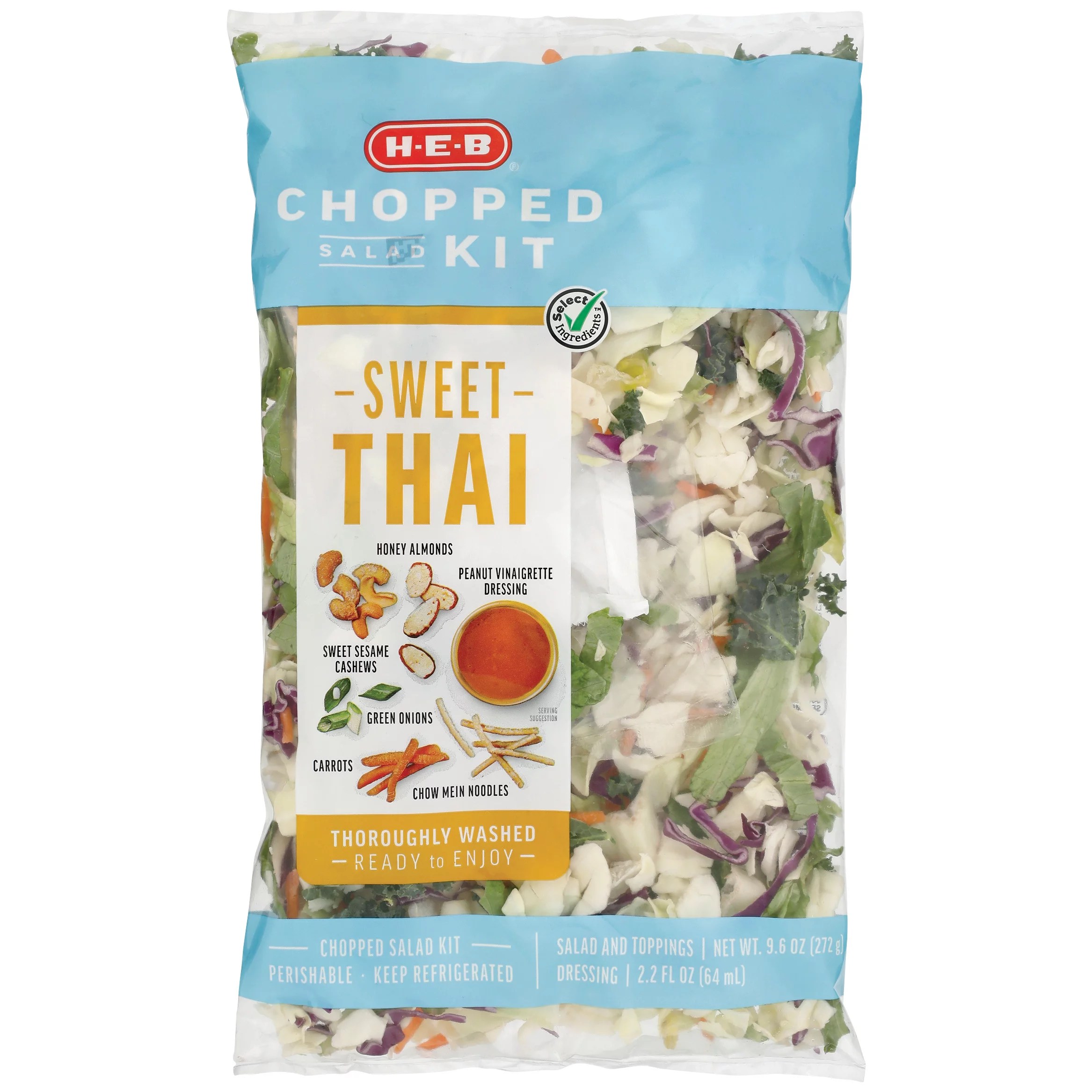 HEB Select Ingredients Sweet Thai Chopped Salad Kit Shop Salads at