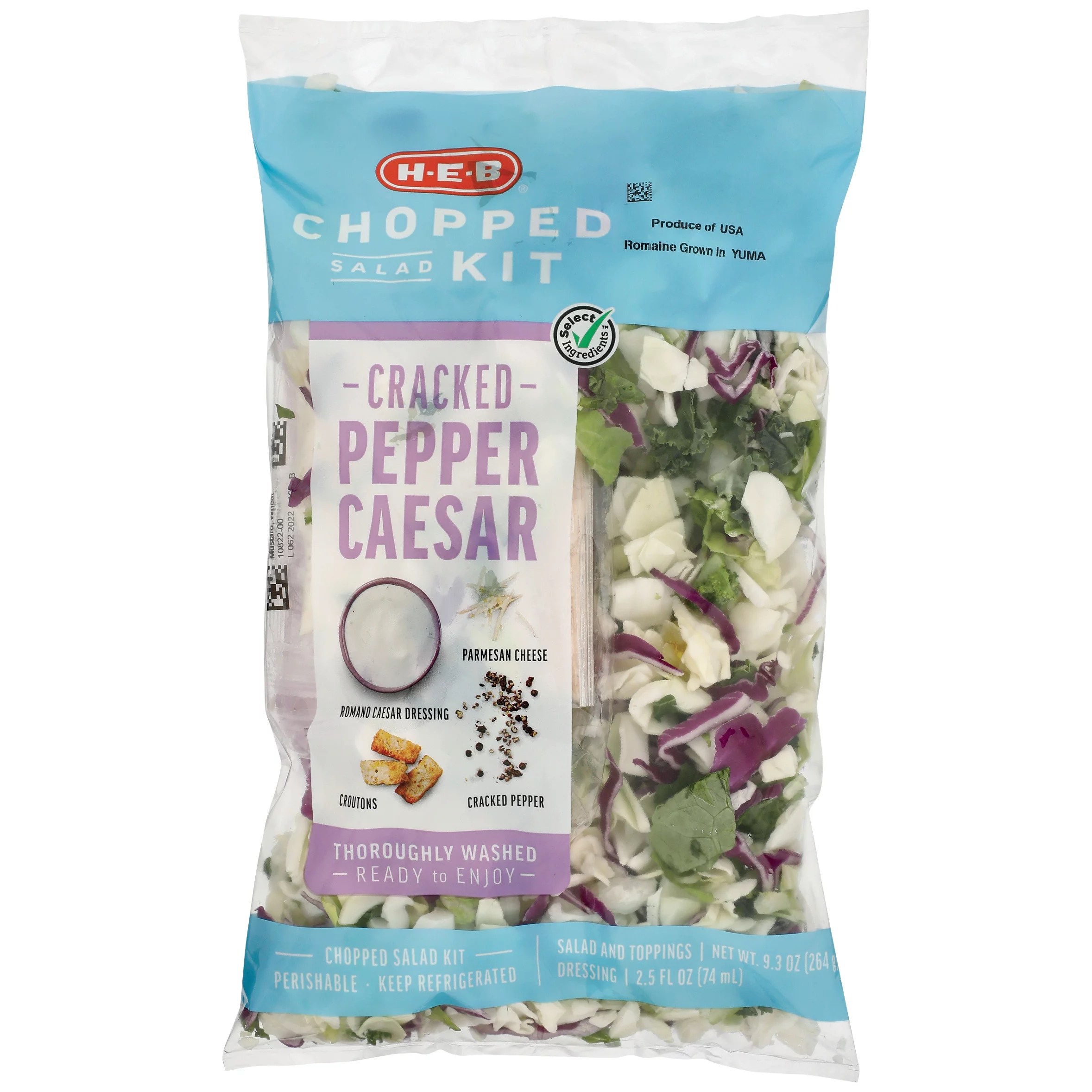 HEB Select Ingredients Cracked Pepper Caesar Chopped Salad Kit Shop