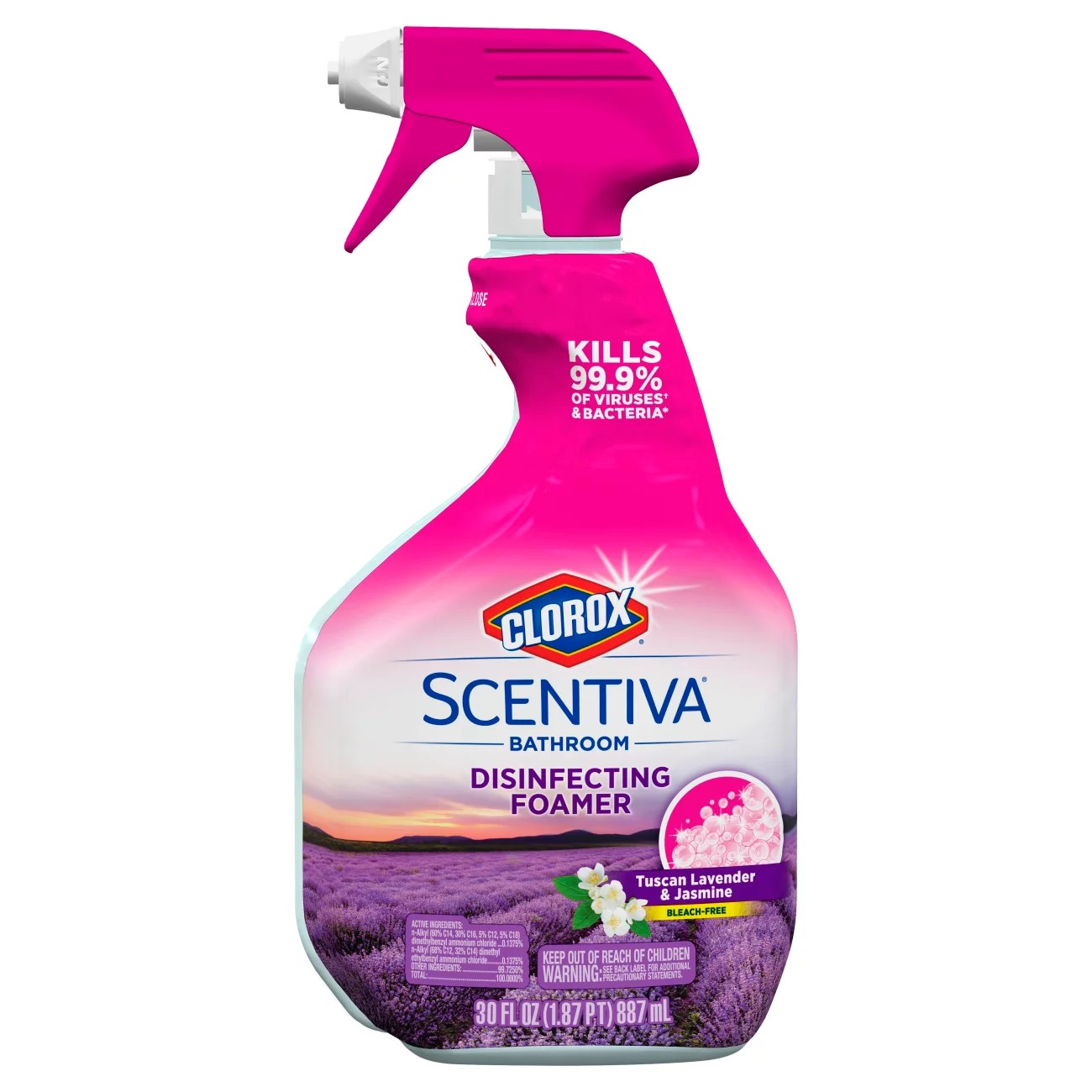 Clorox Scentiva Tuscan Lavender & Jasmine Bathroom Disinfecting Foamer