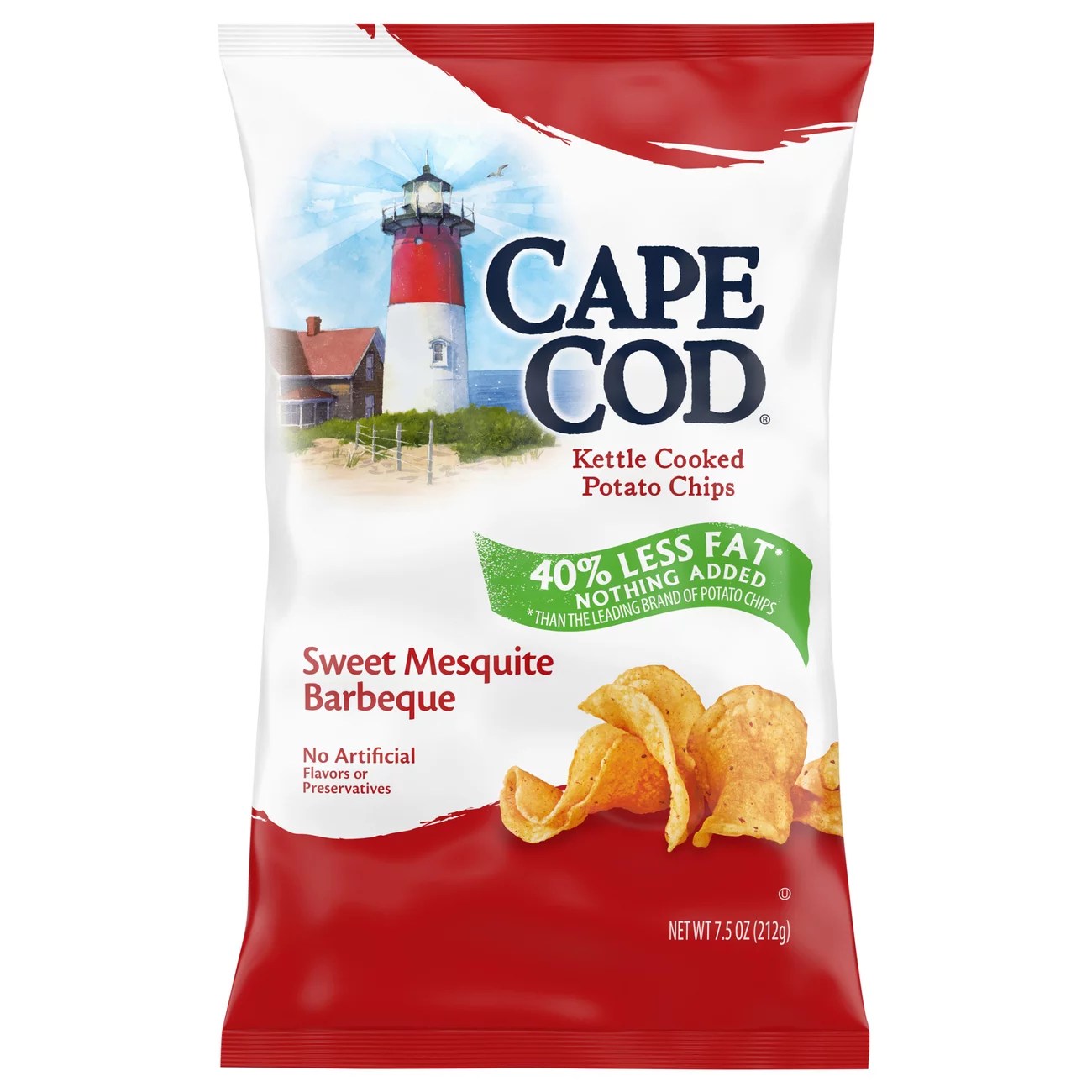Cape Cod Kettle Cooked Reduced Fat Sweet Mesquite Barbecue Potato Chips