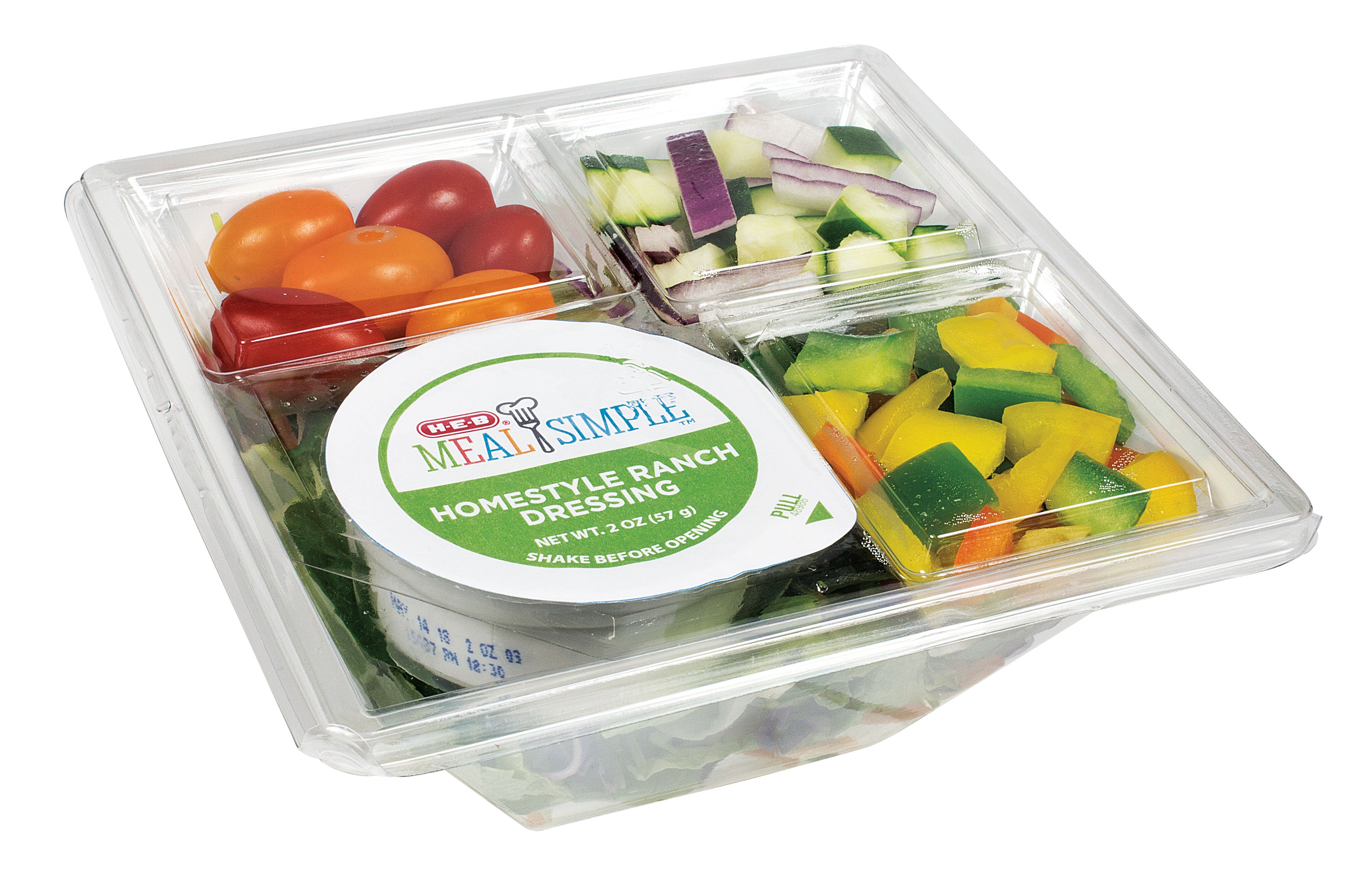 HEB Meal Simple Garden Salad with Homestyle Ranch Dressing Shop