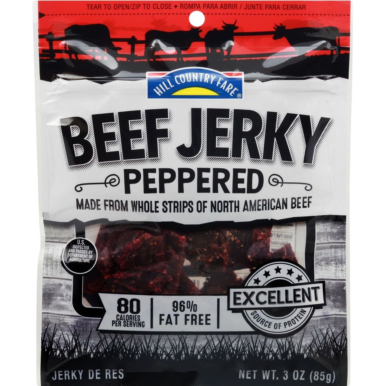 Hill Country Fare Peppered Beef Jerky Shop Jerky at HEB
