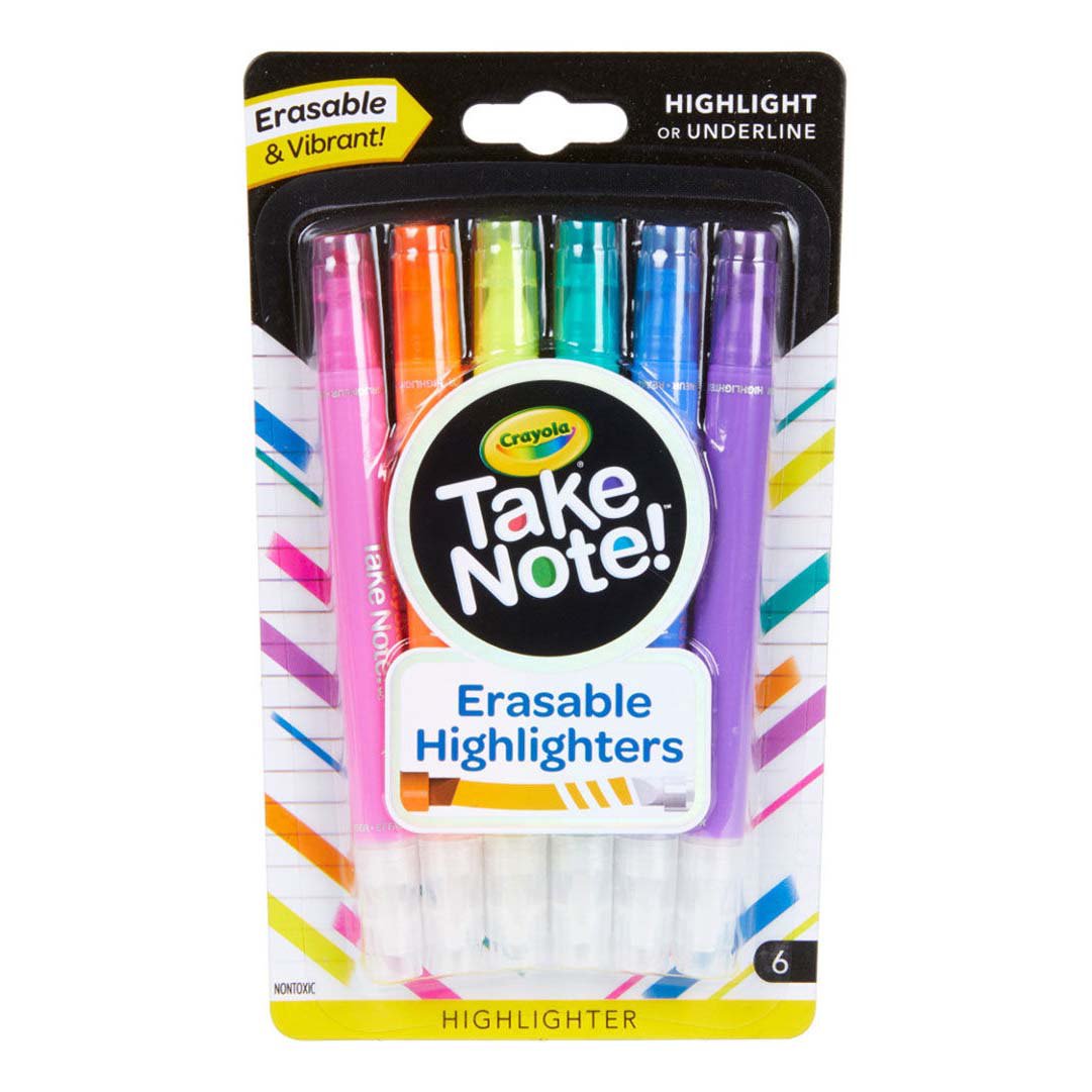 Crayola Take Note Erasable Highlighters Shop Highlighters & DryErase
