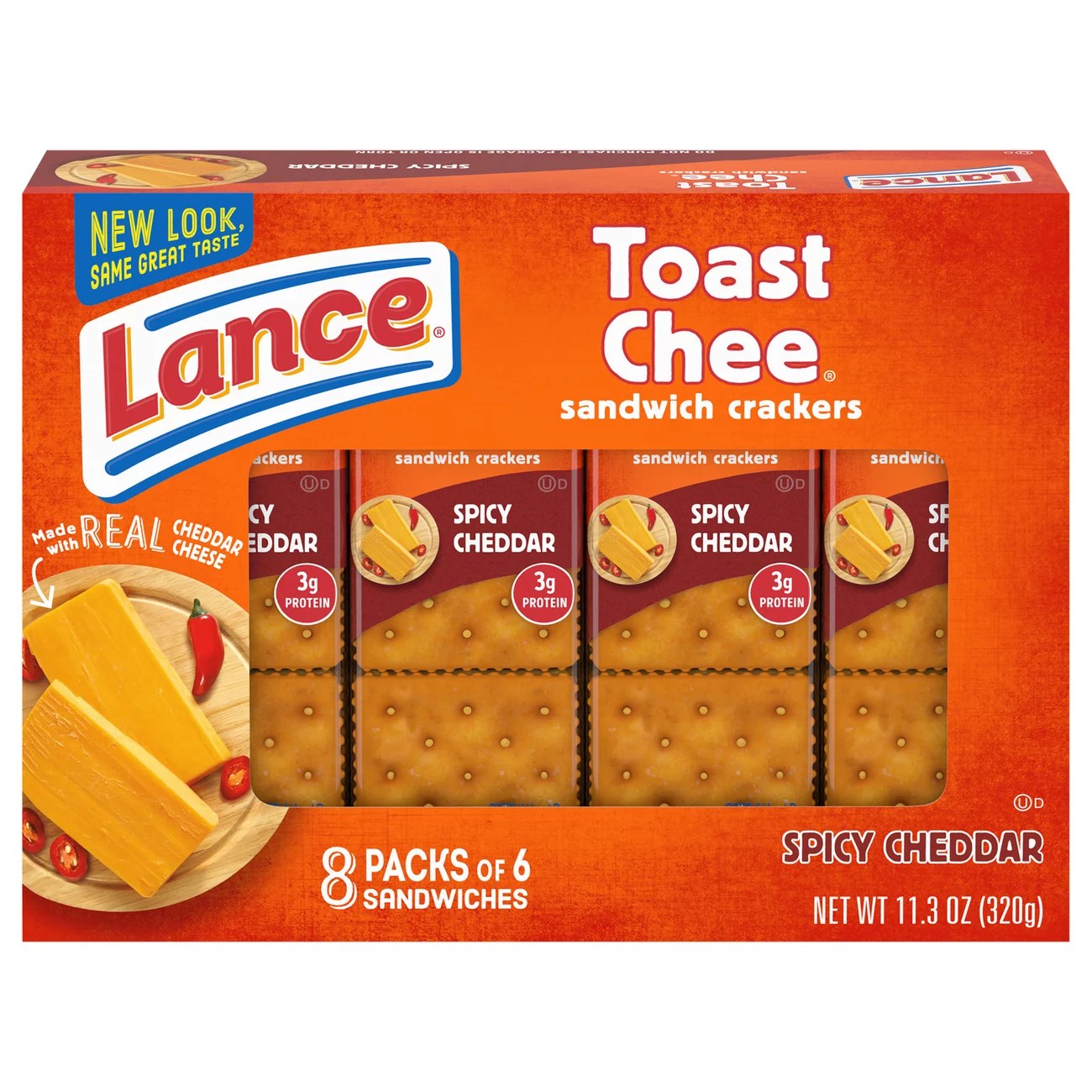 Lance Toast Chee Spicy Cheddar Sandwich Crackers Shop Snacks & Candy