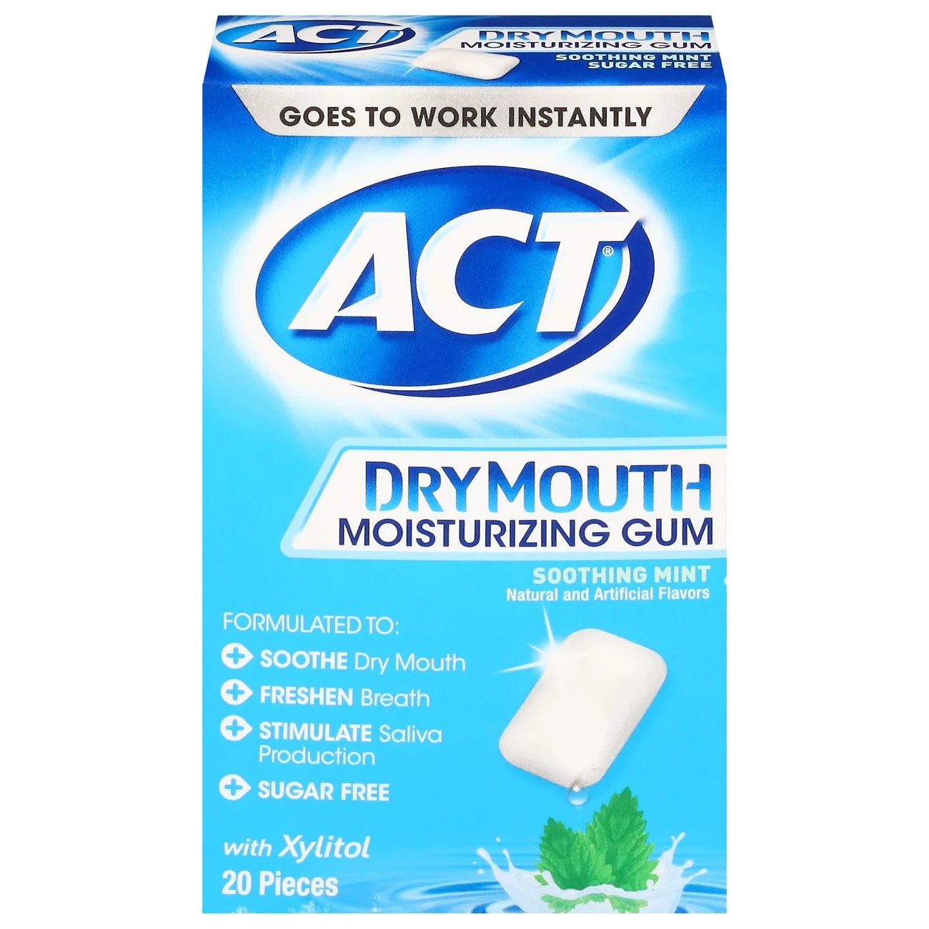 ACT Dry Mouth Gum Shop Mouthwash at HEB