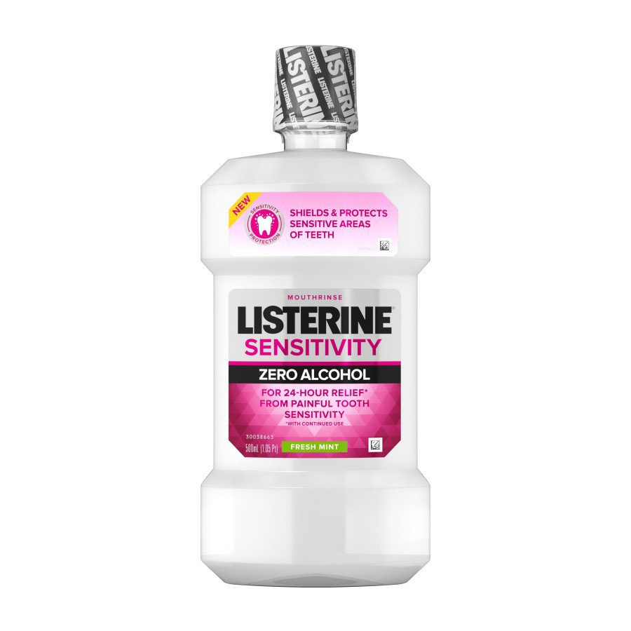 Listerine Sensitivity Zero Alcohol Mouthrinse, Fresh Mint Shop