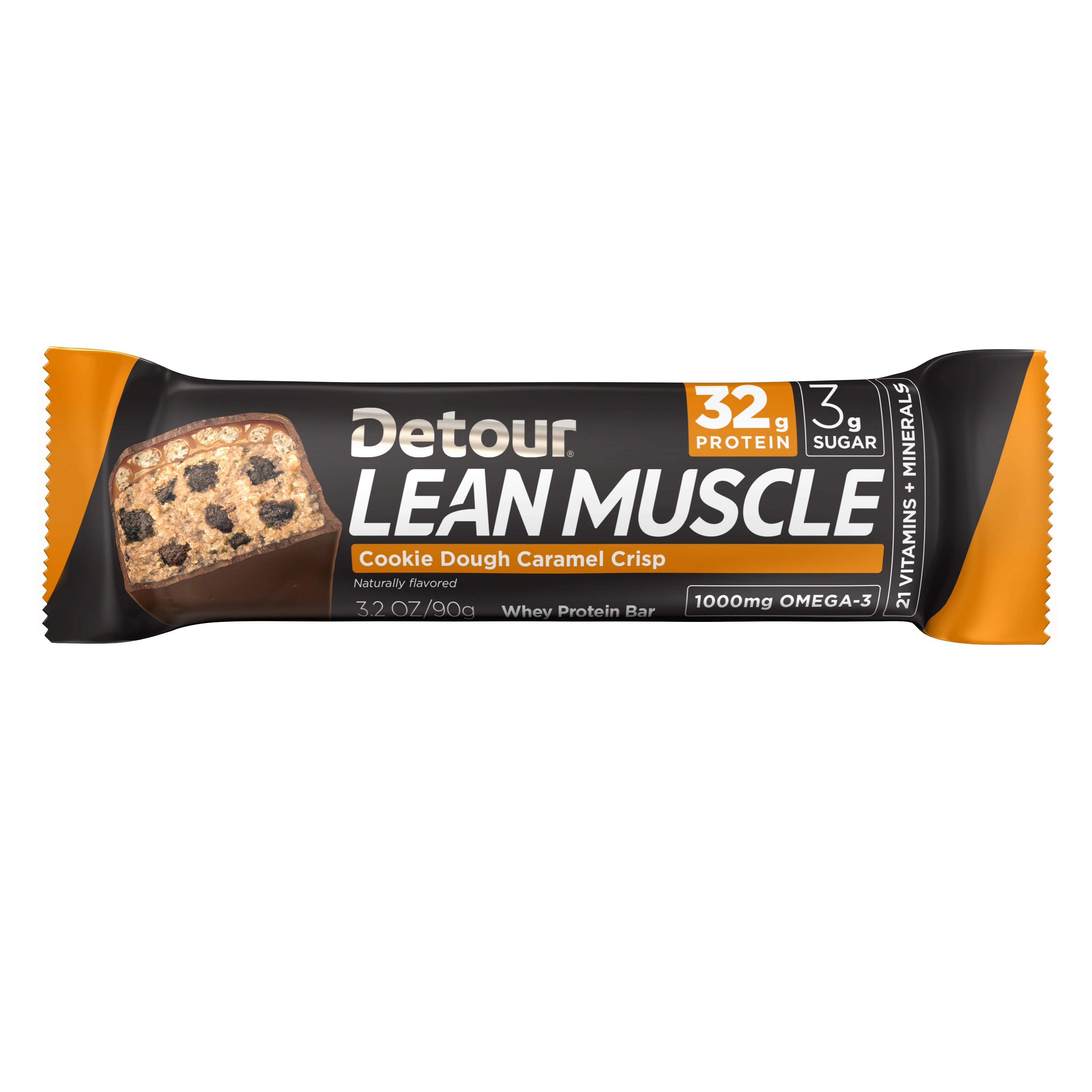 Detour Lean Muscle Cookie Dough Caramel Crisp Protein Bar Shop