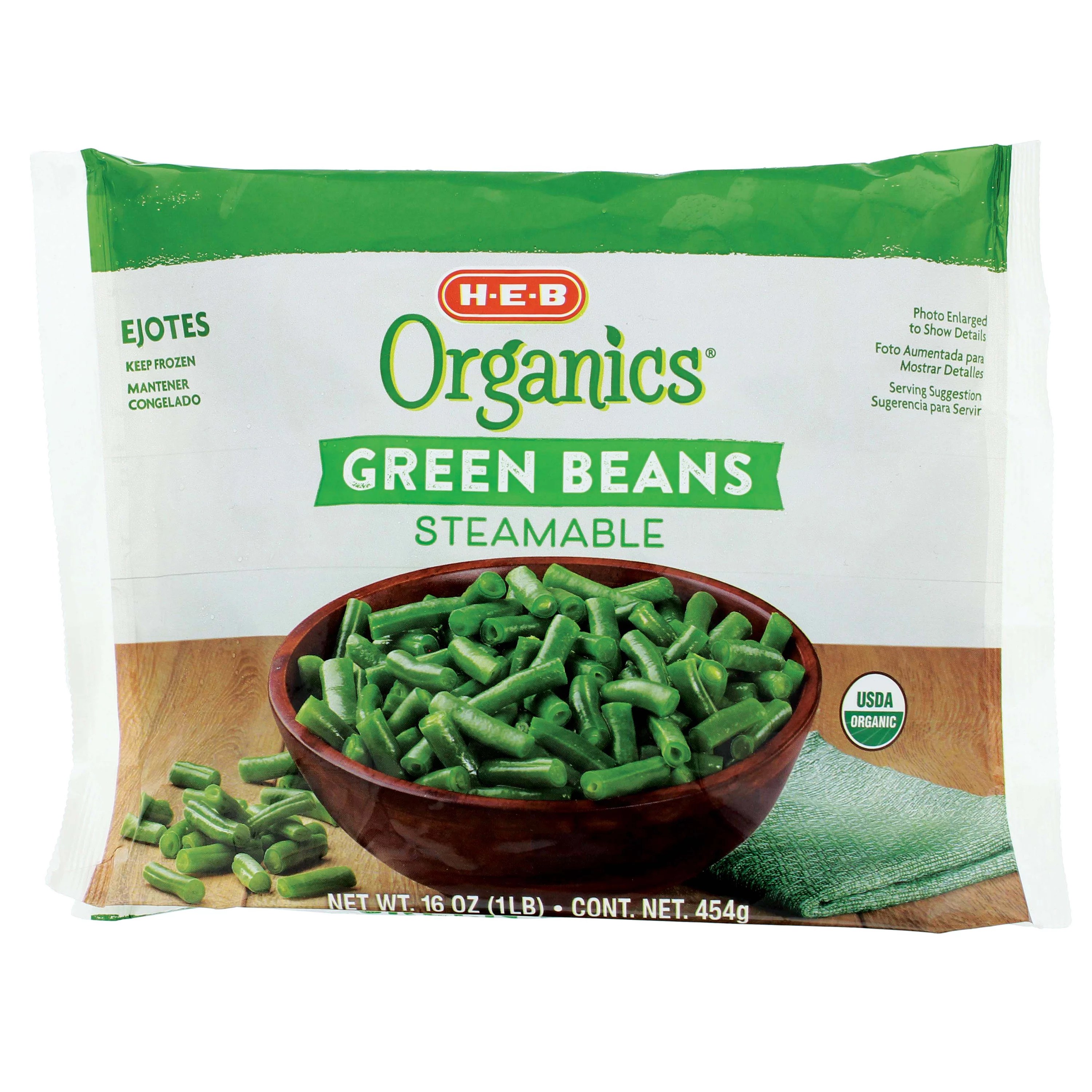 HEB Organics Green Beans Shop Beans & Peas at HEB