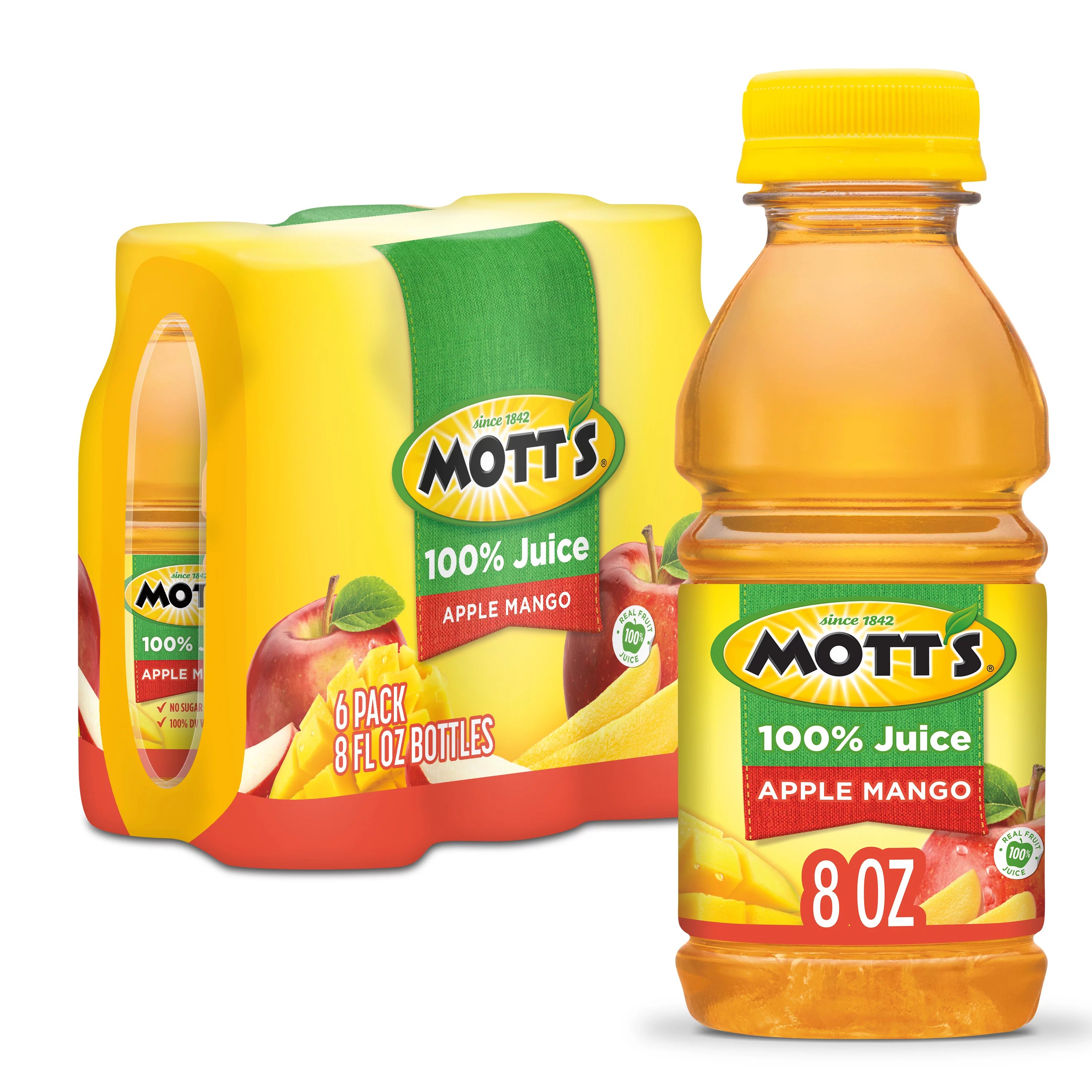 Mott's Apple Mango 100 Juice 8 oz Bottles Shop Juice at HEB