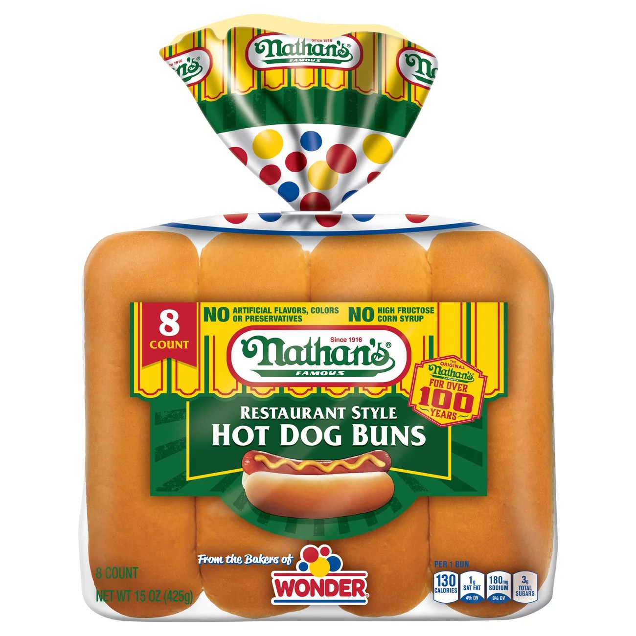 Nathan's Restaurant Style Hot Dog Buns Shop Bread at HEB