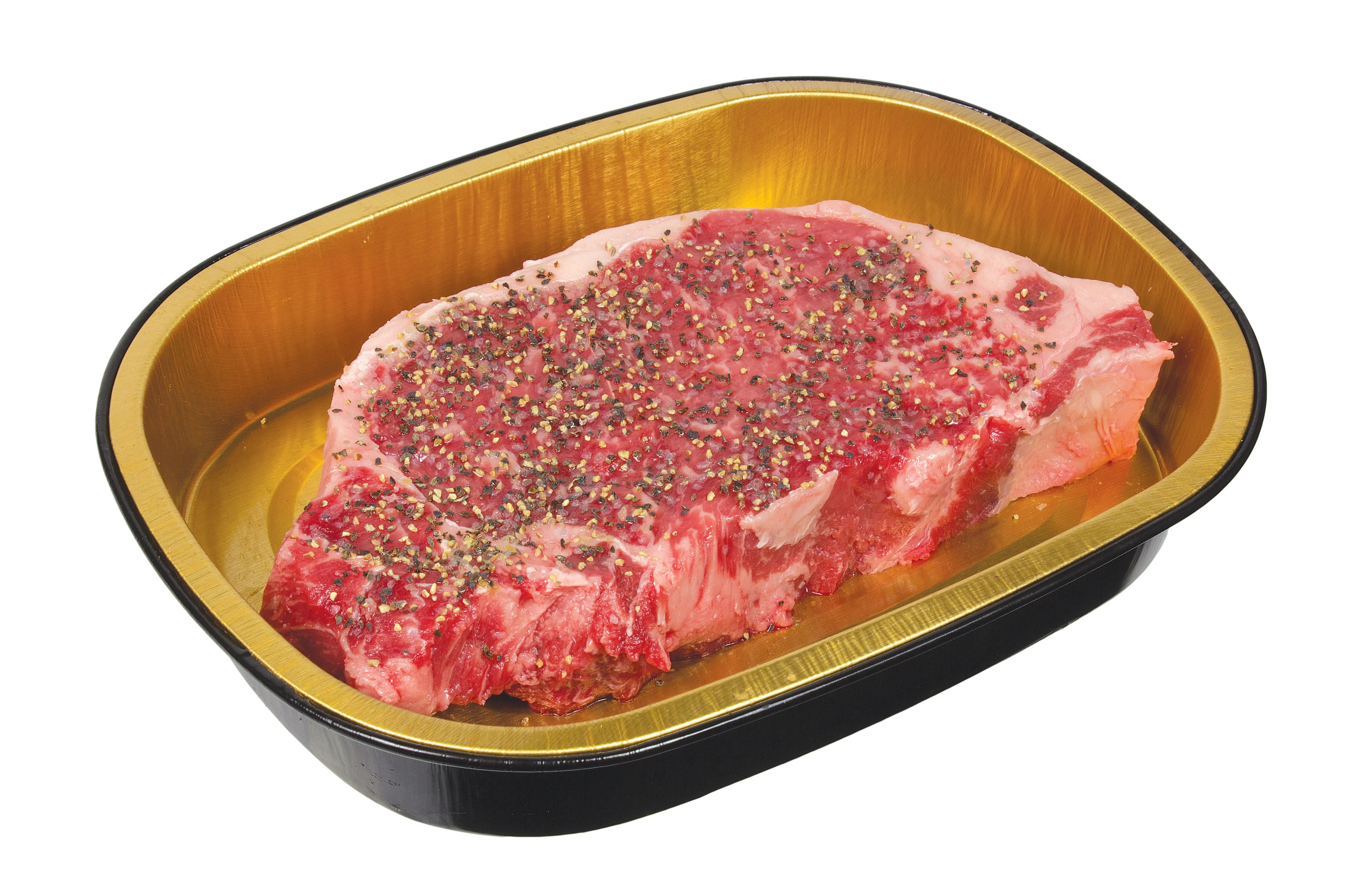 Meal Simple by HEB Seasoned Beef New York Strip Steak USDA Prime