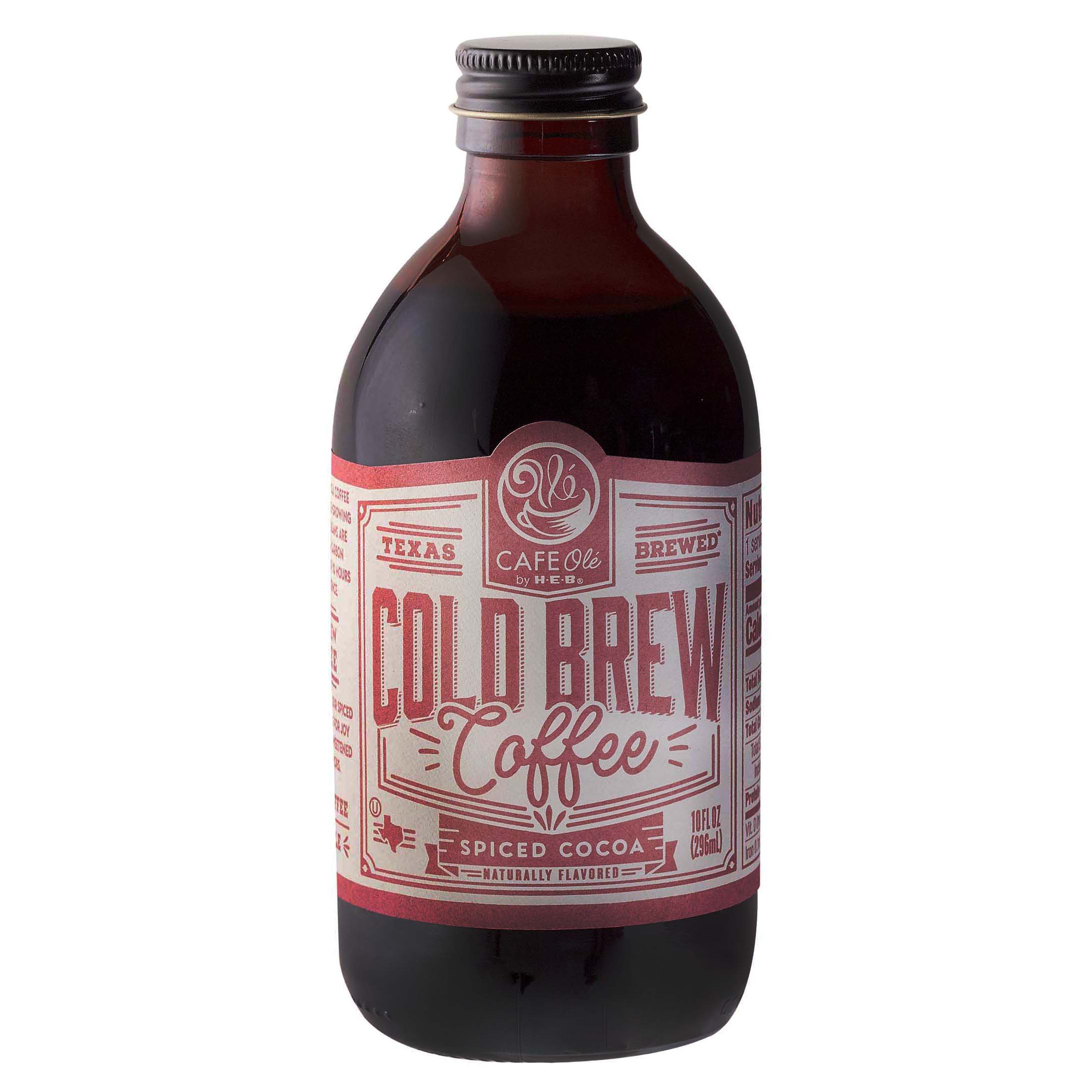 Cafe Ole by HEB Spiced Cocoa Cold Brew Coffee Shop Coffee at HEB