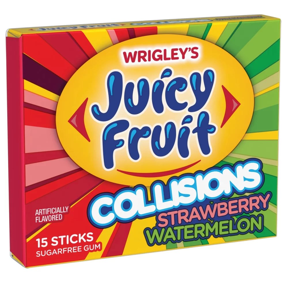 Juicy Fruit Collisions Strawberry Watermelon Gum Shop Gum & Mints at