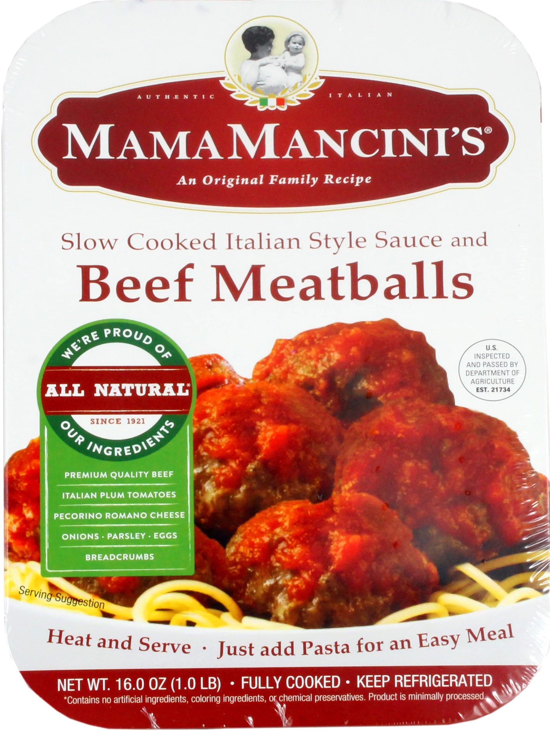 Mama Mancini's Beef Meatballs Shop Entrees & Sides at HEB