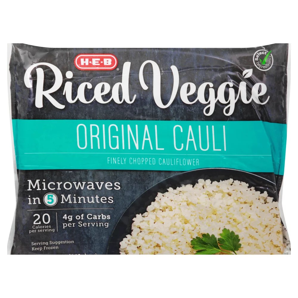 HEB Frozen Riced Veggie Original Cauliflower Rice Shop Vegetables