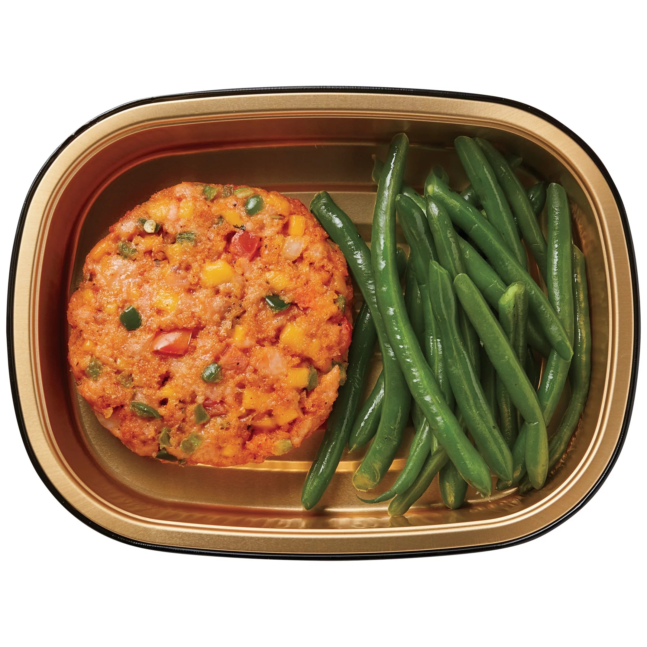 HEB Meal Simple Fiesta Jalapeno Salmon Burger with Green Beans Shop