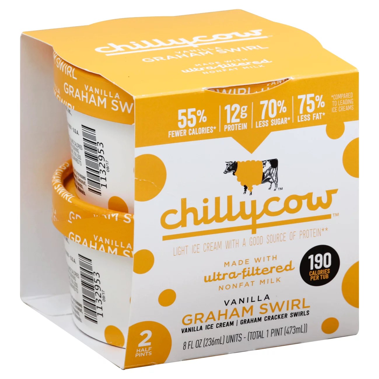 Chilly Cow Vanilla Graham Swirl Ice Cream Pints Shop Ice Cream