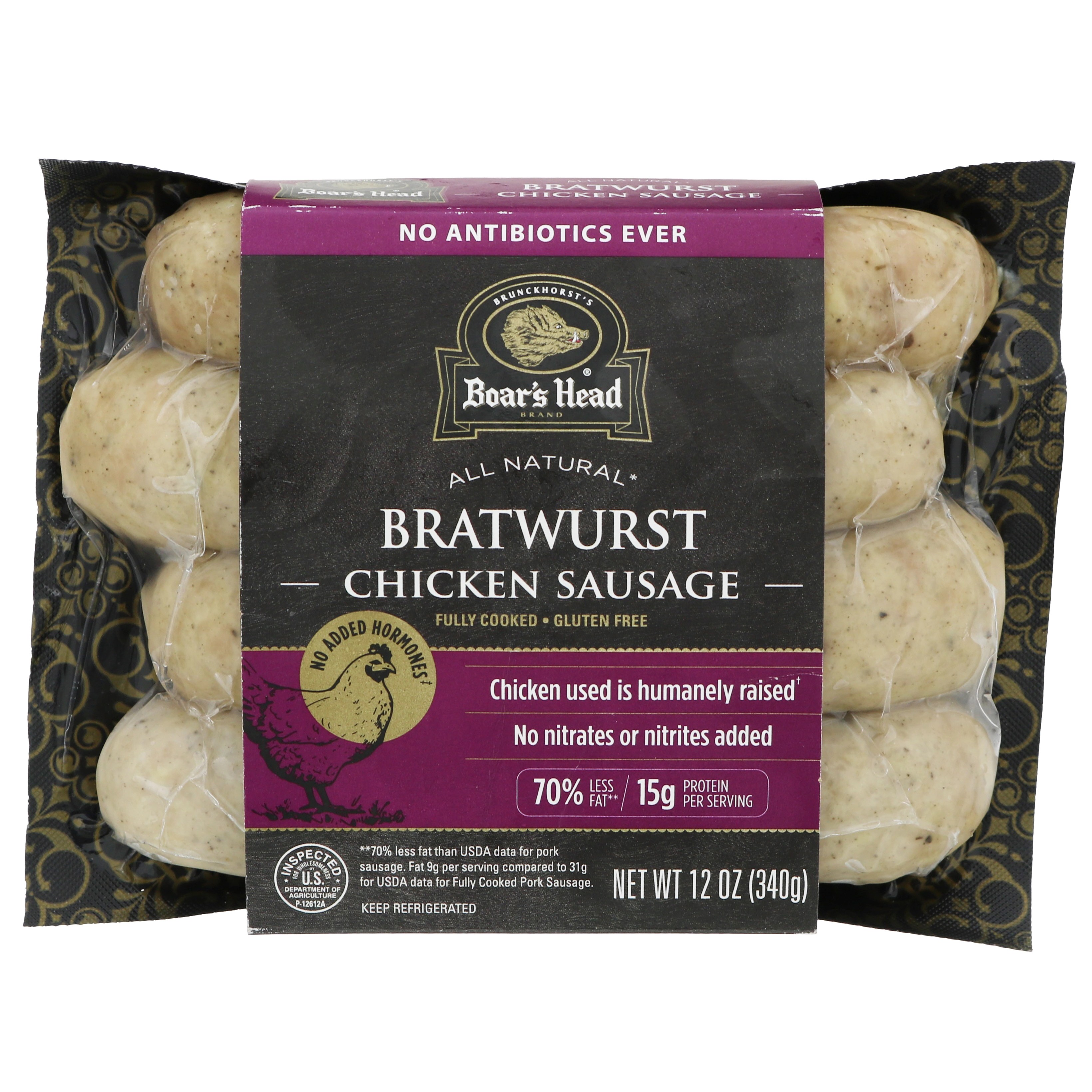 Boar's Head Bratwurst Chicken Sausage Shop Sausage at HEB