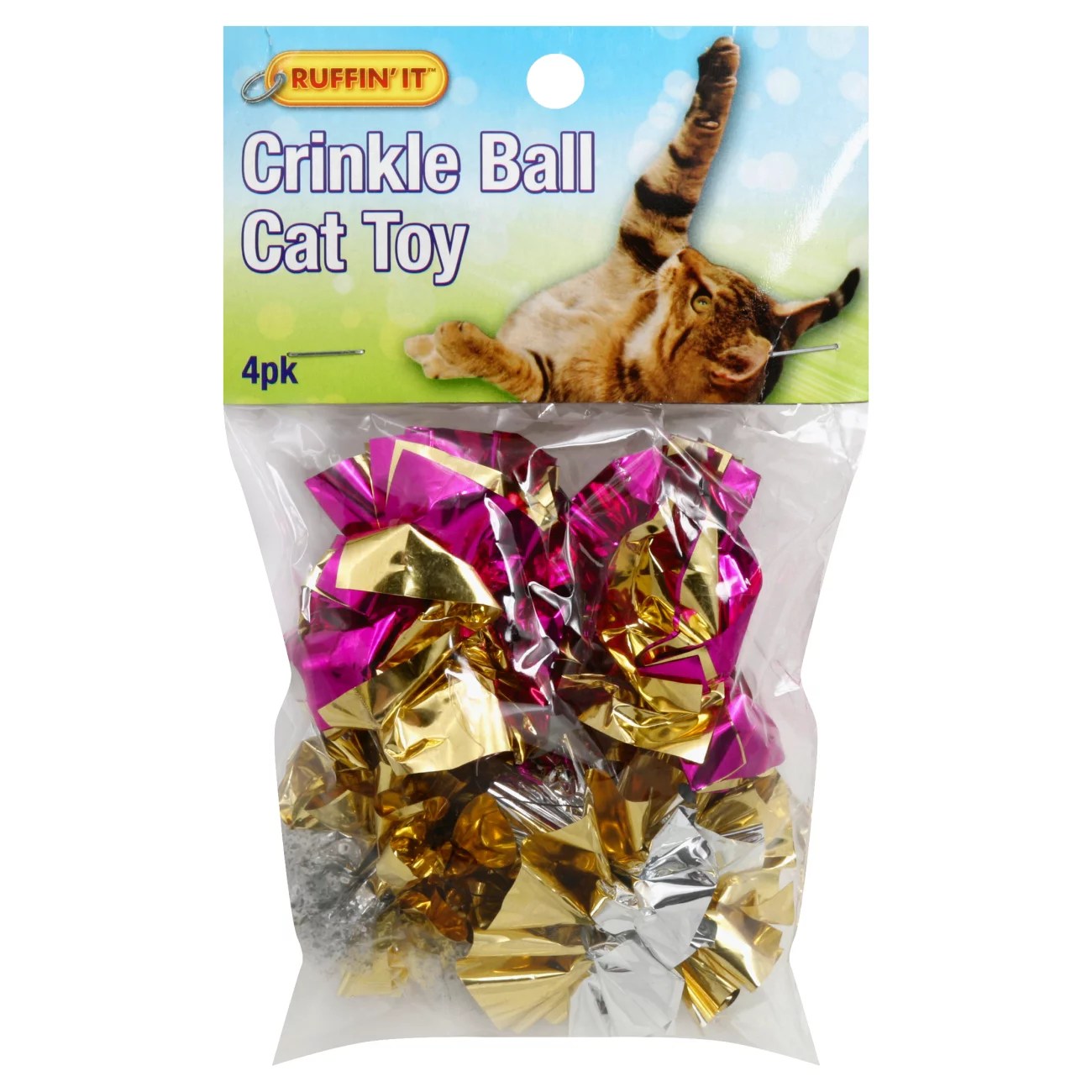Ruffin' It Crinkle Ball Cat Toy Shop Toys at HEB