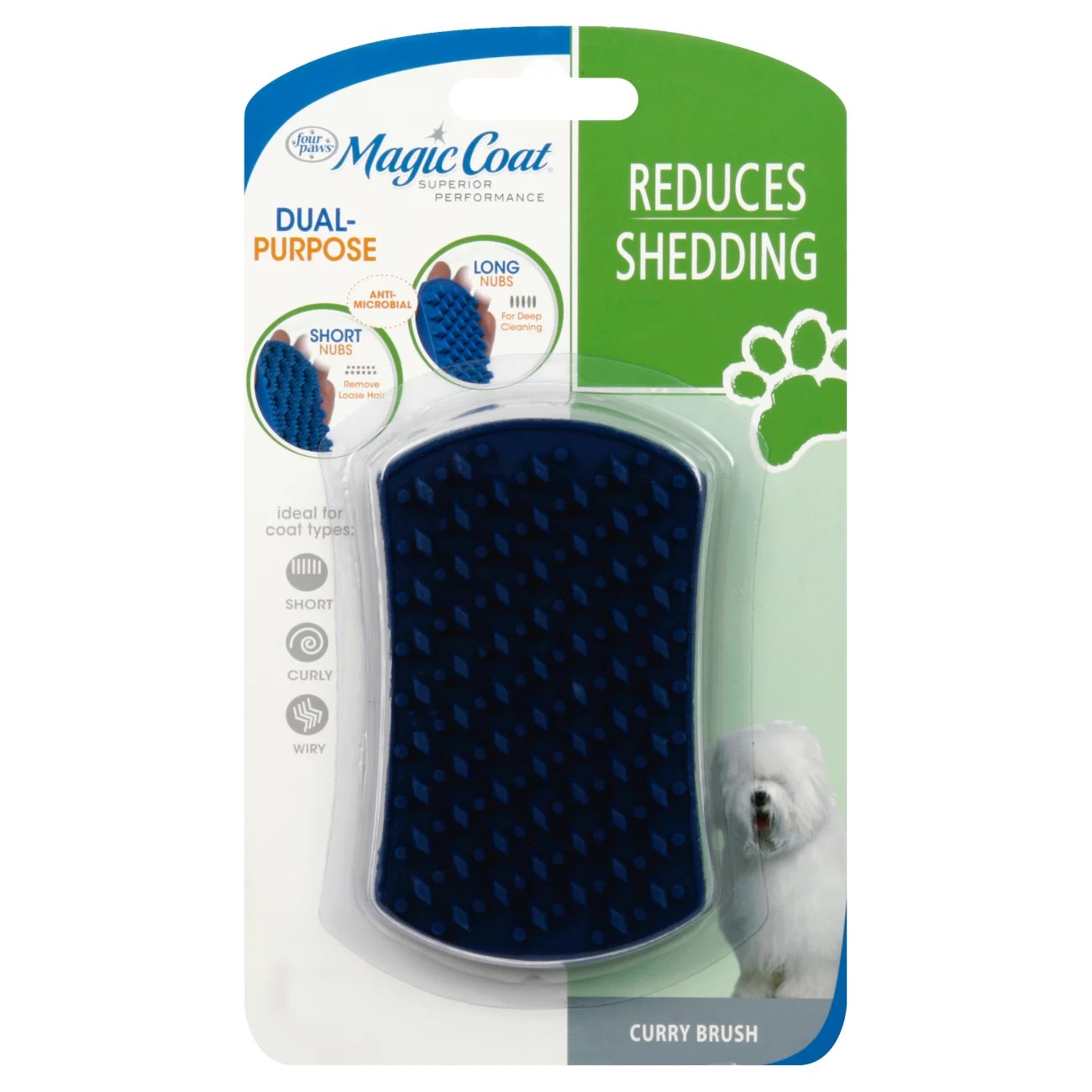 Four Paws Magic Coat Curry Brush Shop Dogs at HEB