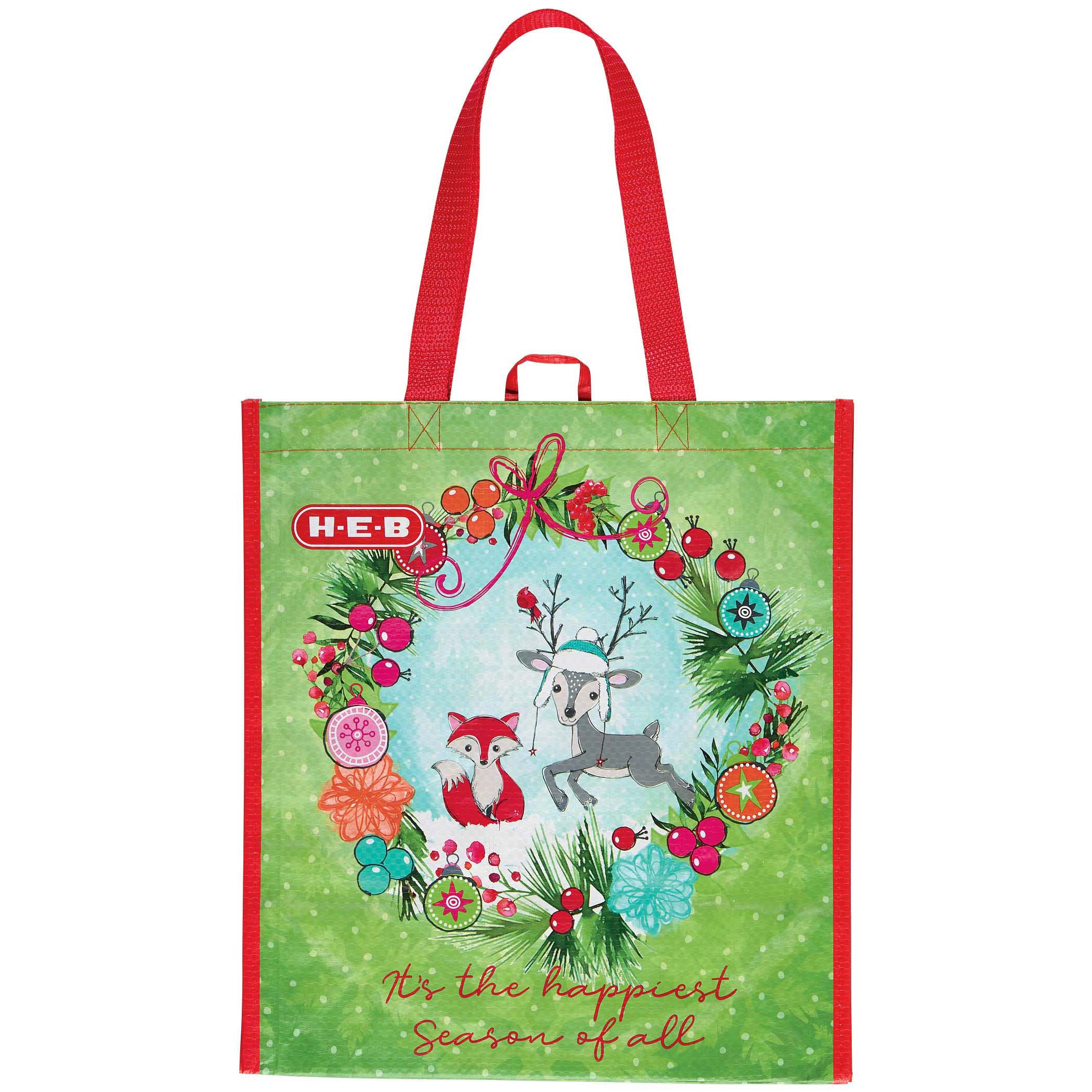 HEB Snow Day Christmas Bag Shop Reusable Shopping Bags at HEB