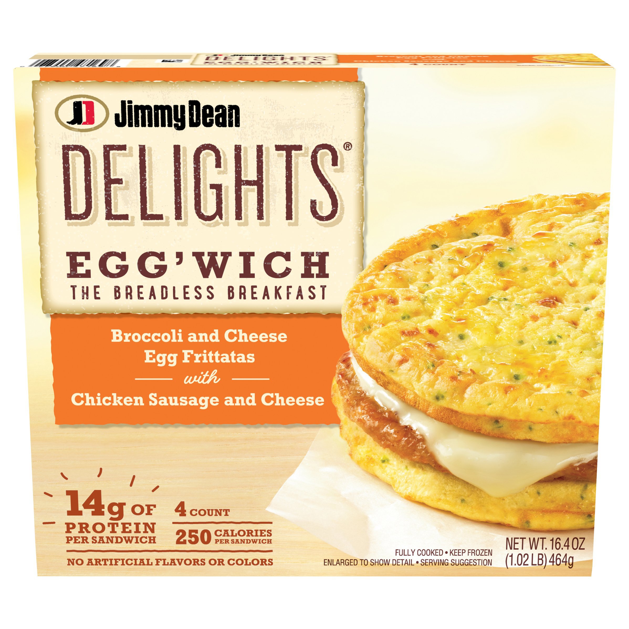 Jimmy Dean Broccoli Cheese Egg'wich Shop Entrees & Sides at HEB