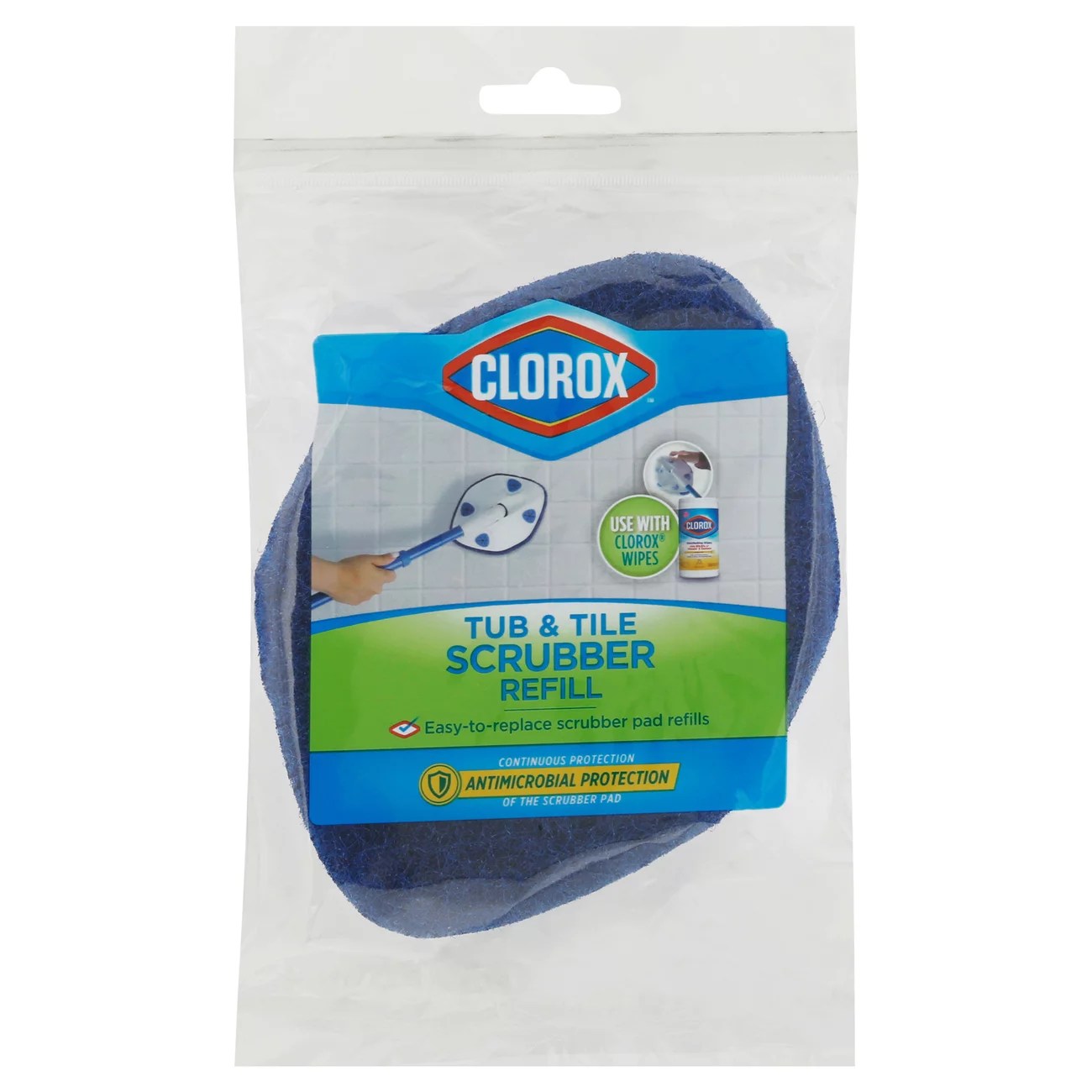 Clorox Tub & Tile Scrubber Refill Shop Sponges & Scrubbers at HEB