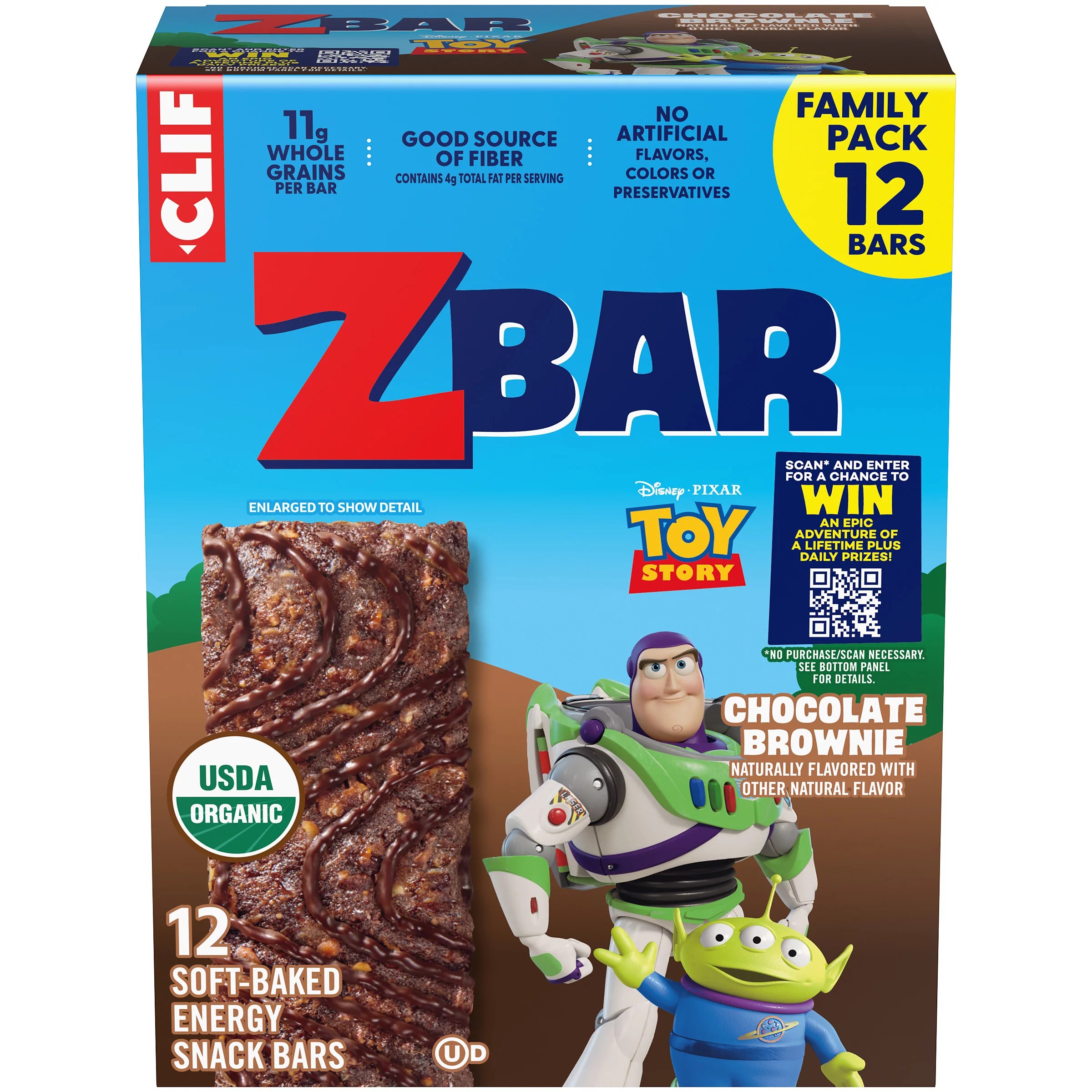 Clif Kid Organic Chocolate Brownie Z Bars Shop Granola & Snack Bars