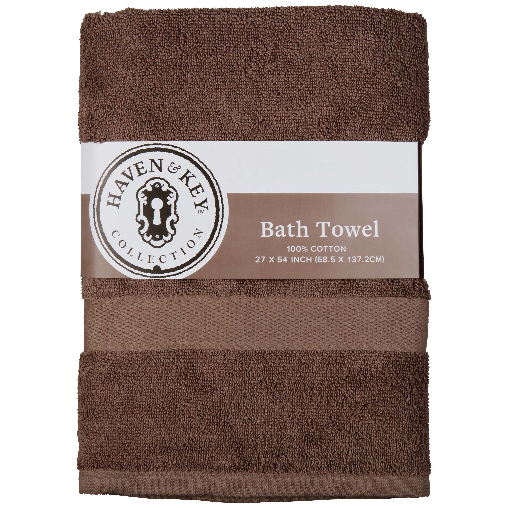 Haven & Key Bath Towel Gray Shop Towels & Washcloths at HEB