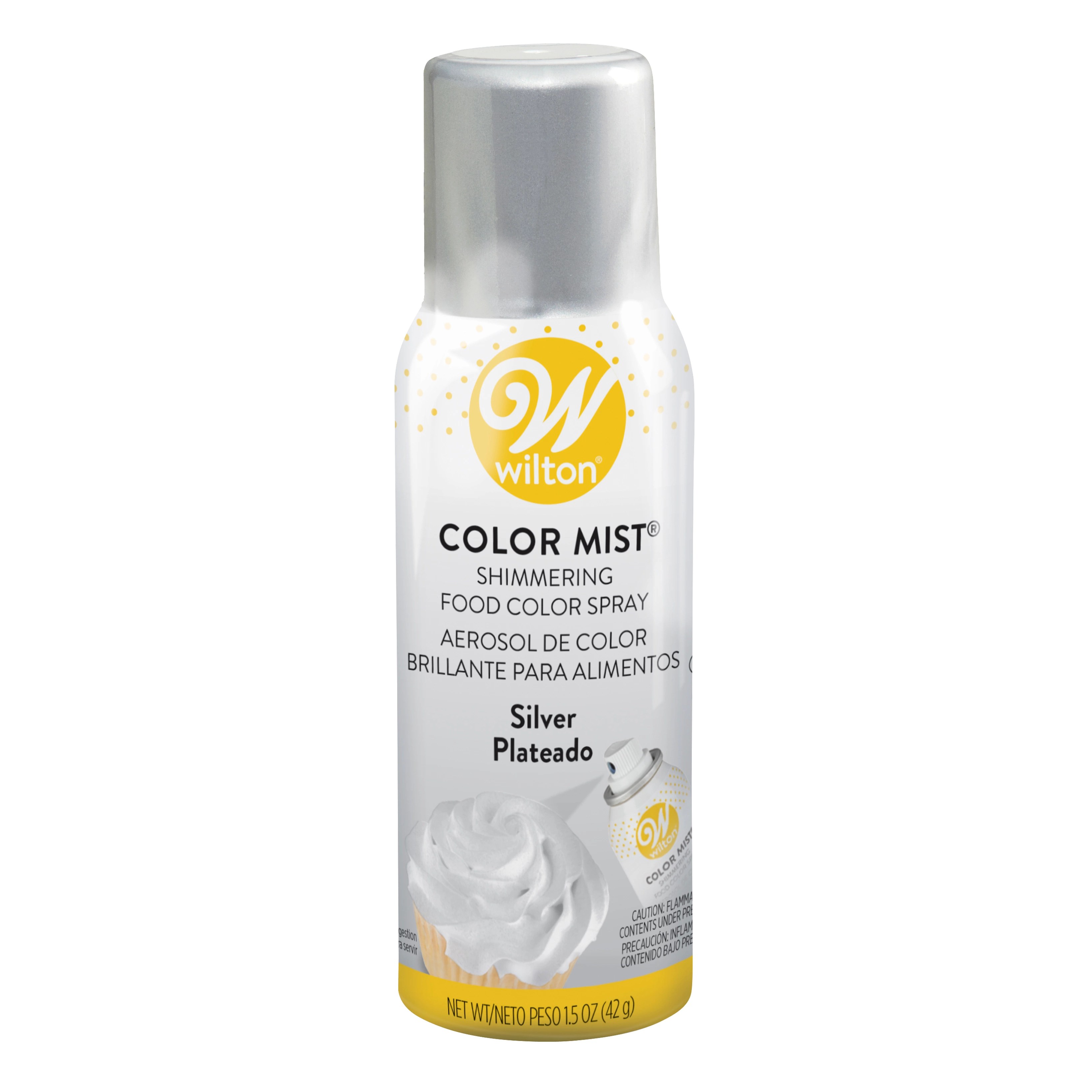 Wilton Color Mist Silver Food Color Spray Fig App