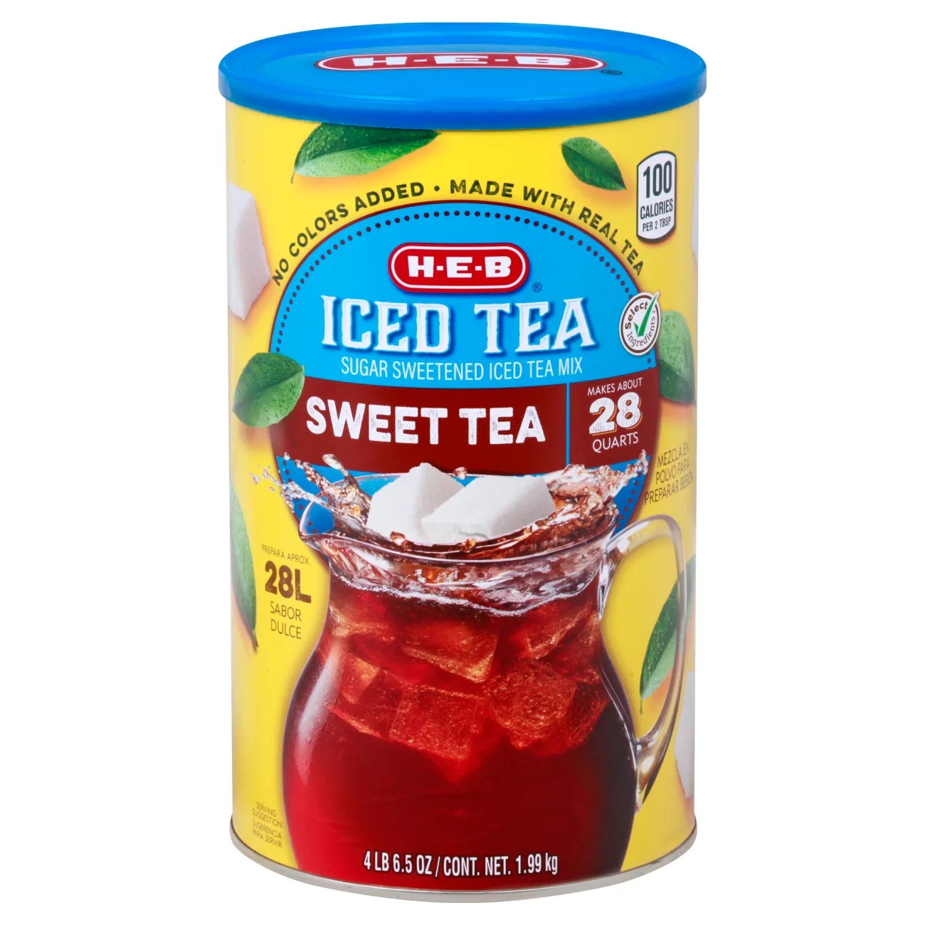 HEB Select Ingredients Sweet Tea Sugar Sweetened Iced Tea Mix Shop