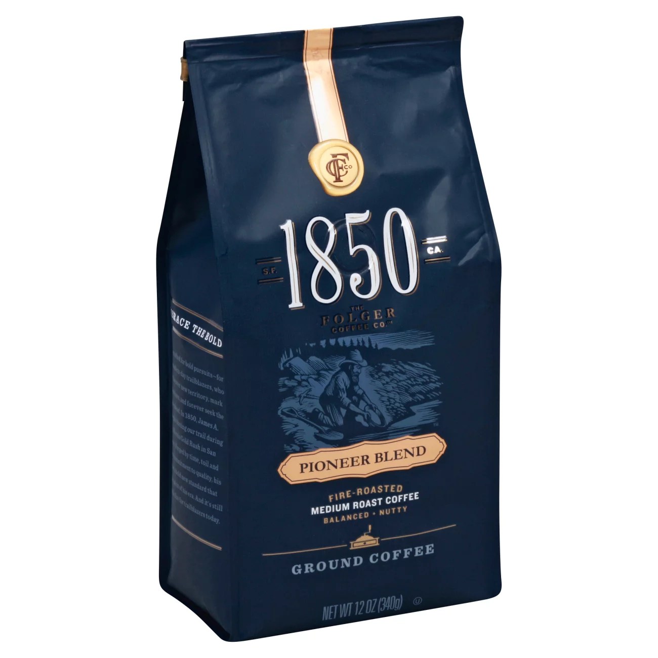 Folgers 1850 Pioneer Blend Medium Roast Ground Coffee Shop Coffee at
