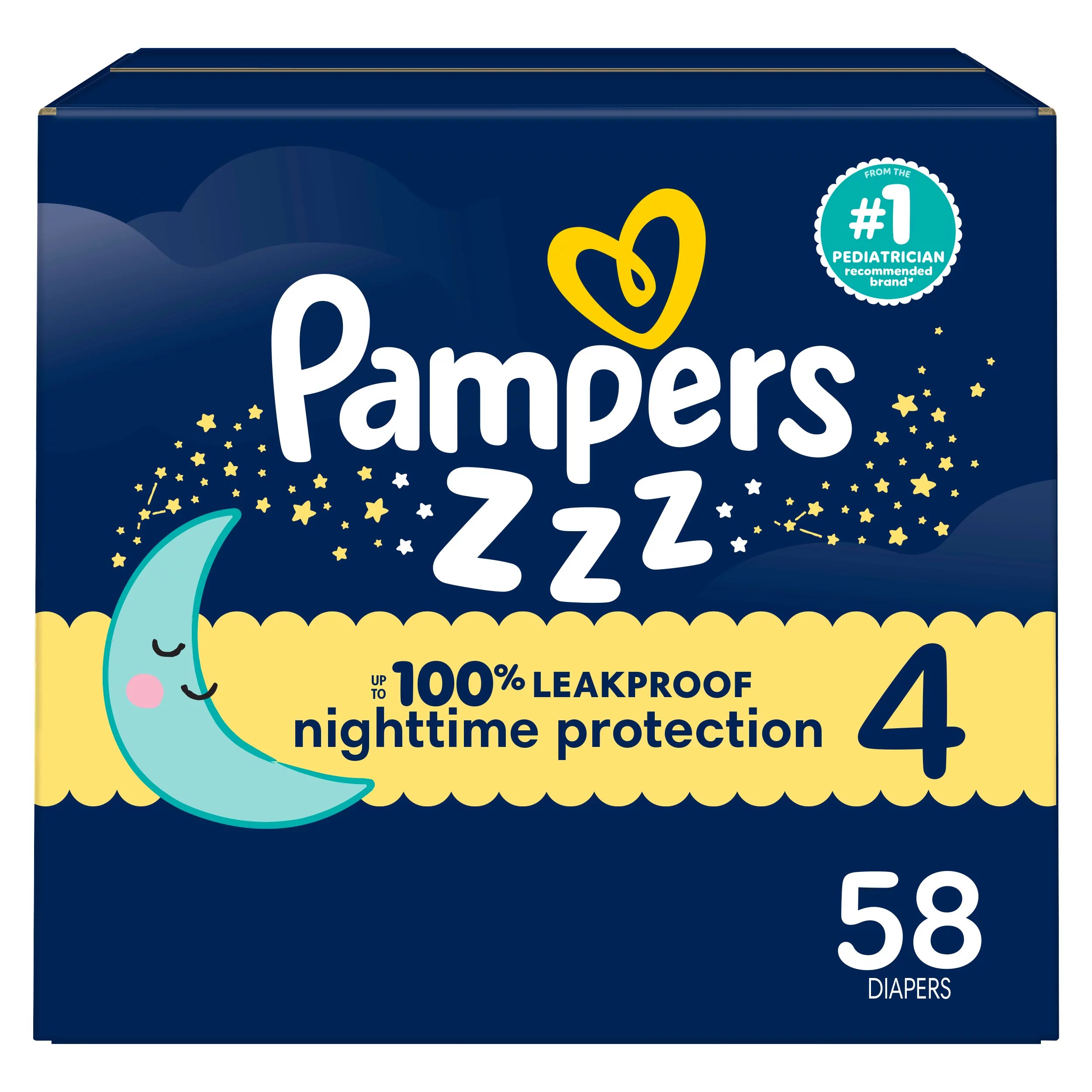 Pampers Swaddlers Overnight Diapers Size 4 Shop Diapers at HEB