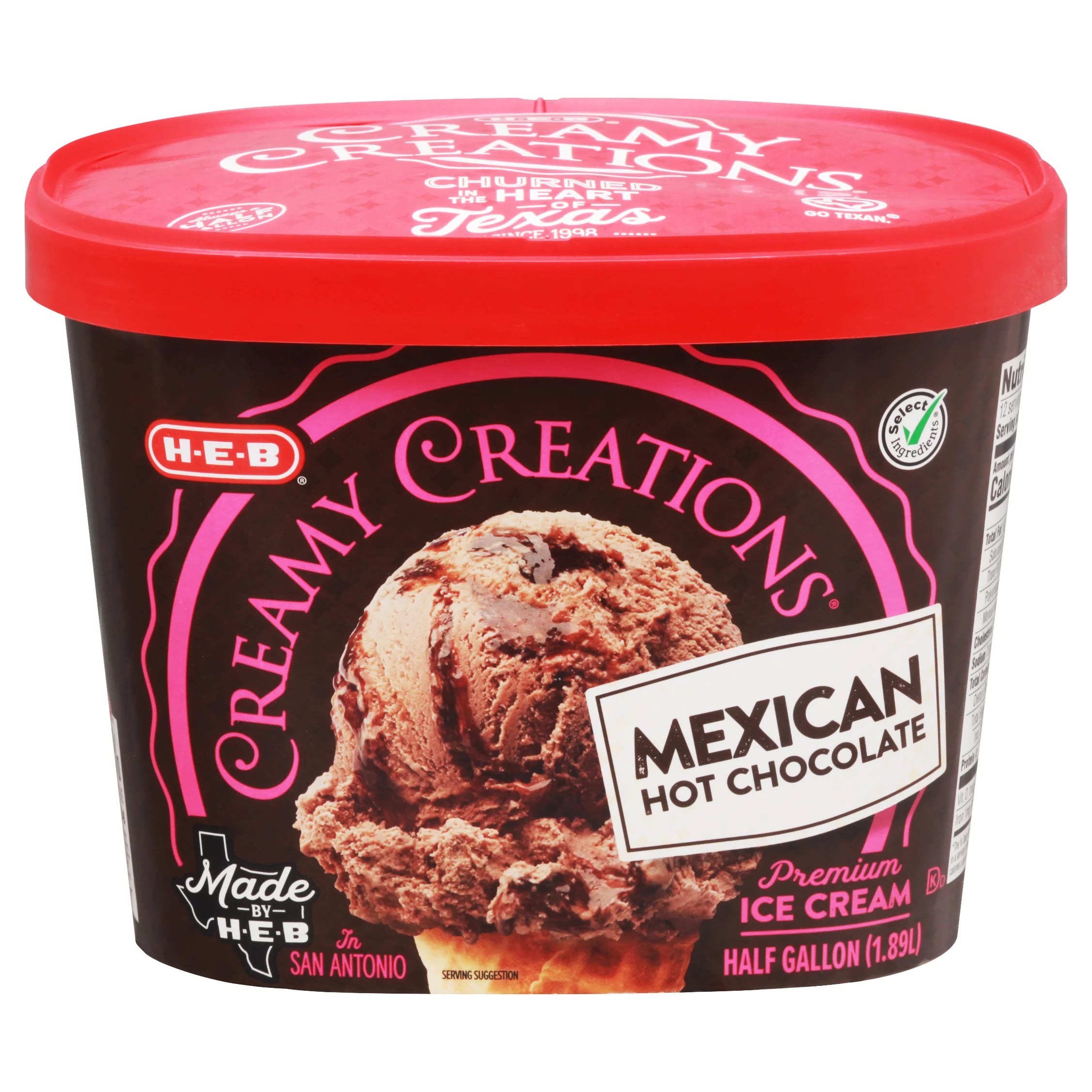 HEB Select Ingredients Creamy Creations Mexican Hot Chocolate Ice