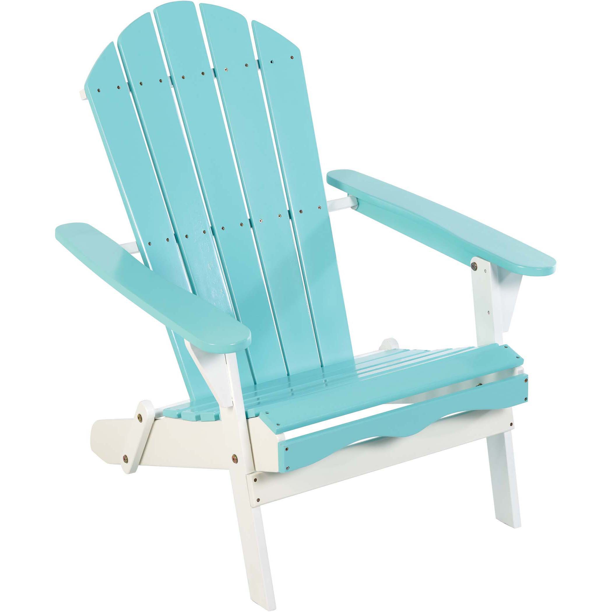 Outdoor Solutions Waterside Adirondack Chair Aqua Shop Chairs