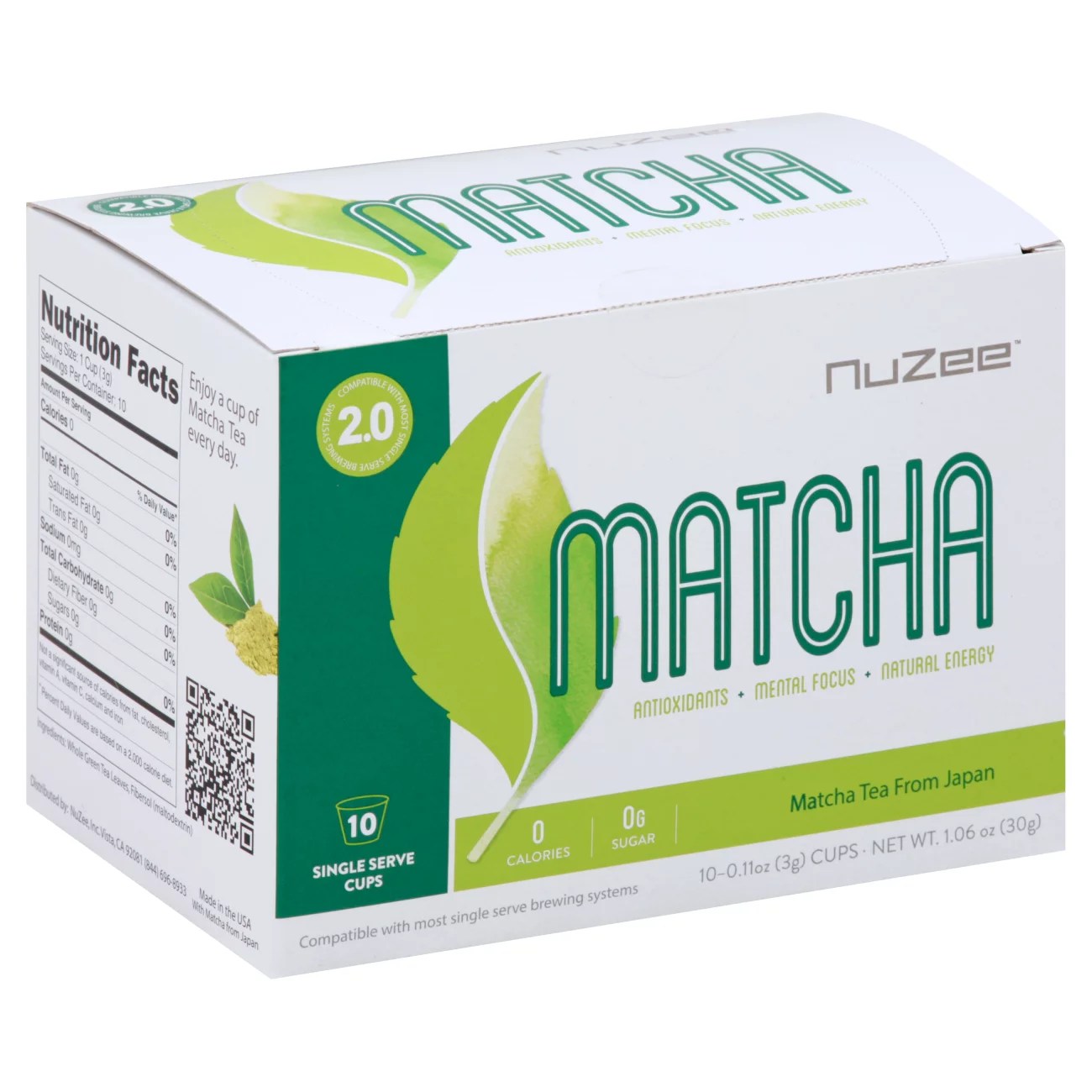 NuZee Matcha Tea Single Serve Cups Shop Tea at HEB