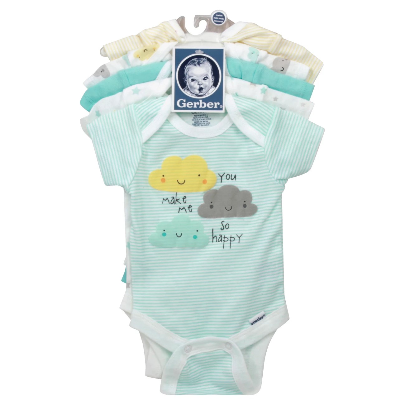 Gerber Newborn Cloud Onesies Shop One Pieces at HEB