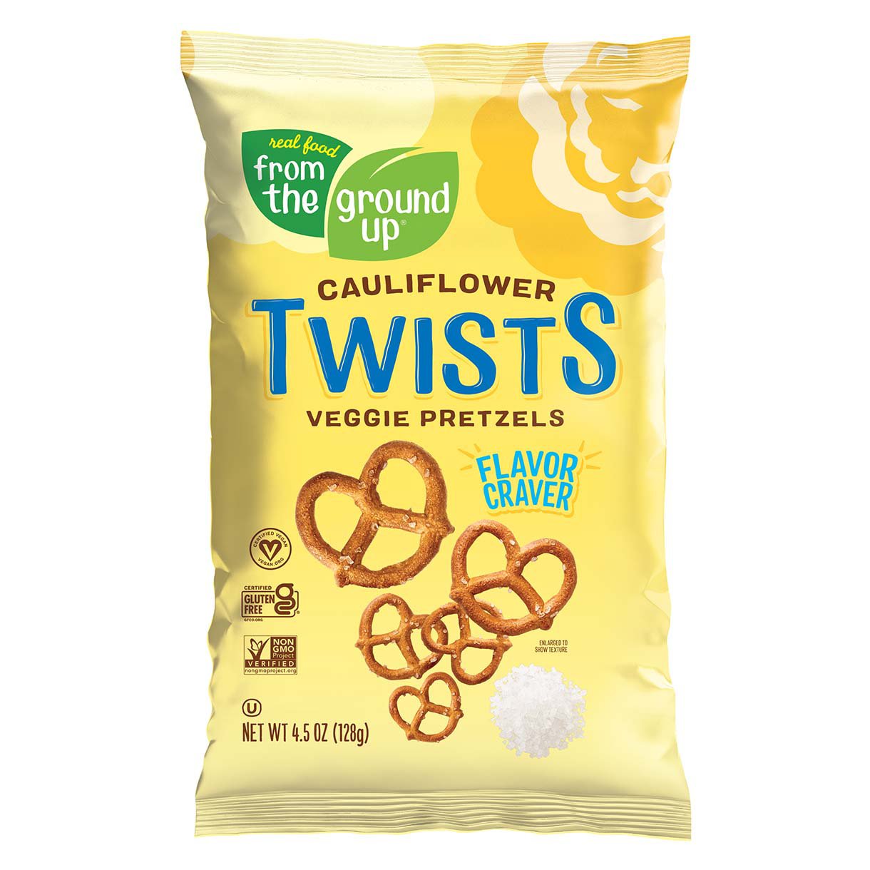 From the Ground Up Original Cauliflower Pretzels Shop Chips at HEB